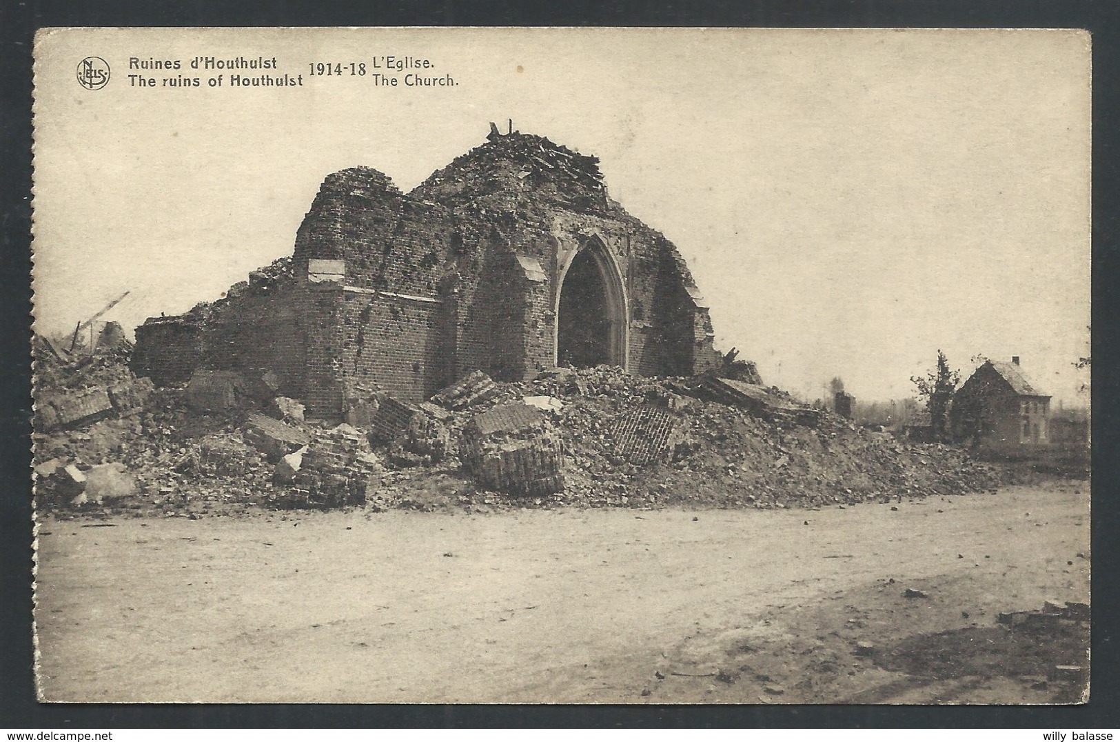 +++ CPA - HOUTHULST - Ruines - L'Eglise - Guerre 1914-18 - Nels  // - Houthulst