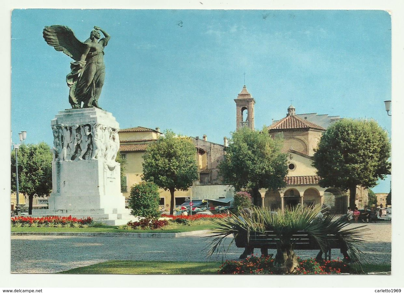 EMPOLI - PIAZZA DELLA VITTORIA E MONUMENTO AI CADUTI   VIAGGIATA  FG - Empoli