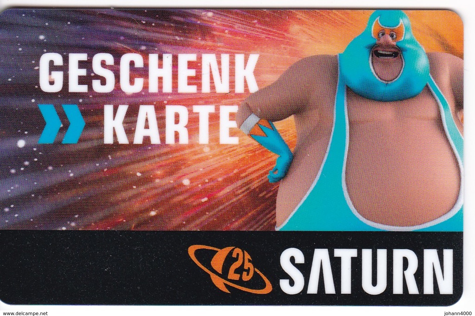 Geschenkkarte Saturn   Gift  25 Jahre - Gift Cards