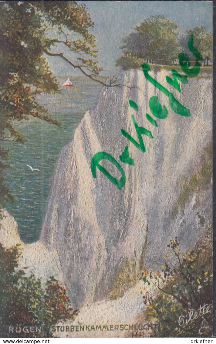 Stubbenkammerschlucht, Rügen, Künstlerkarte "Oilette" Nr. 189, , Um 1910 - Sassnitz