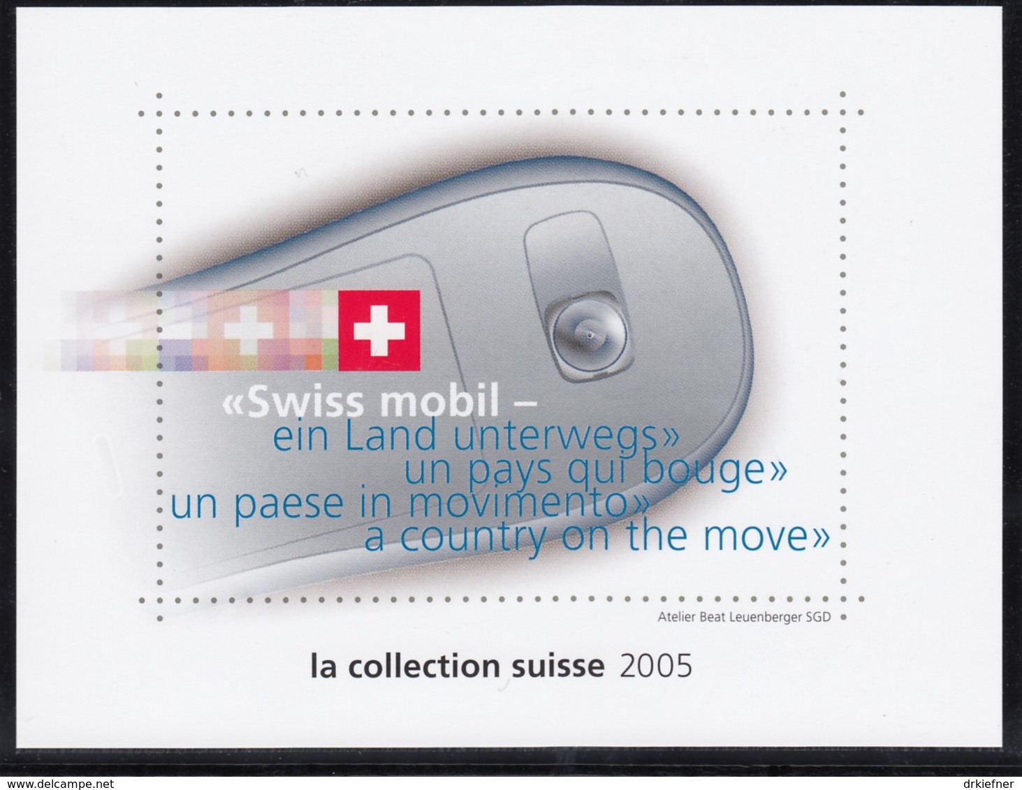 SCHWEIZ  Vignette 2005: MMS-Briefmarken, Aus: Jahrbuch 2005 Der Schweizer Post, Swiss Mobil - Vignetten (Erinnophilie)