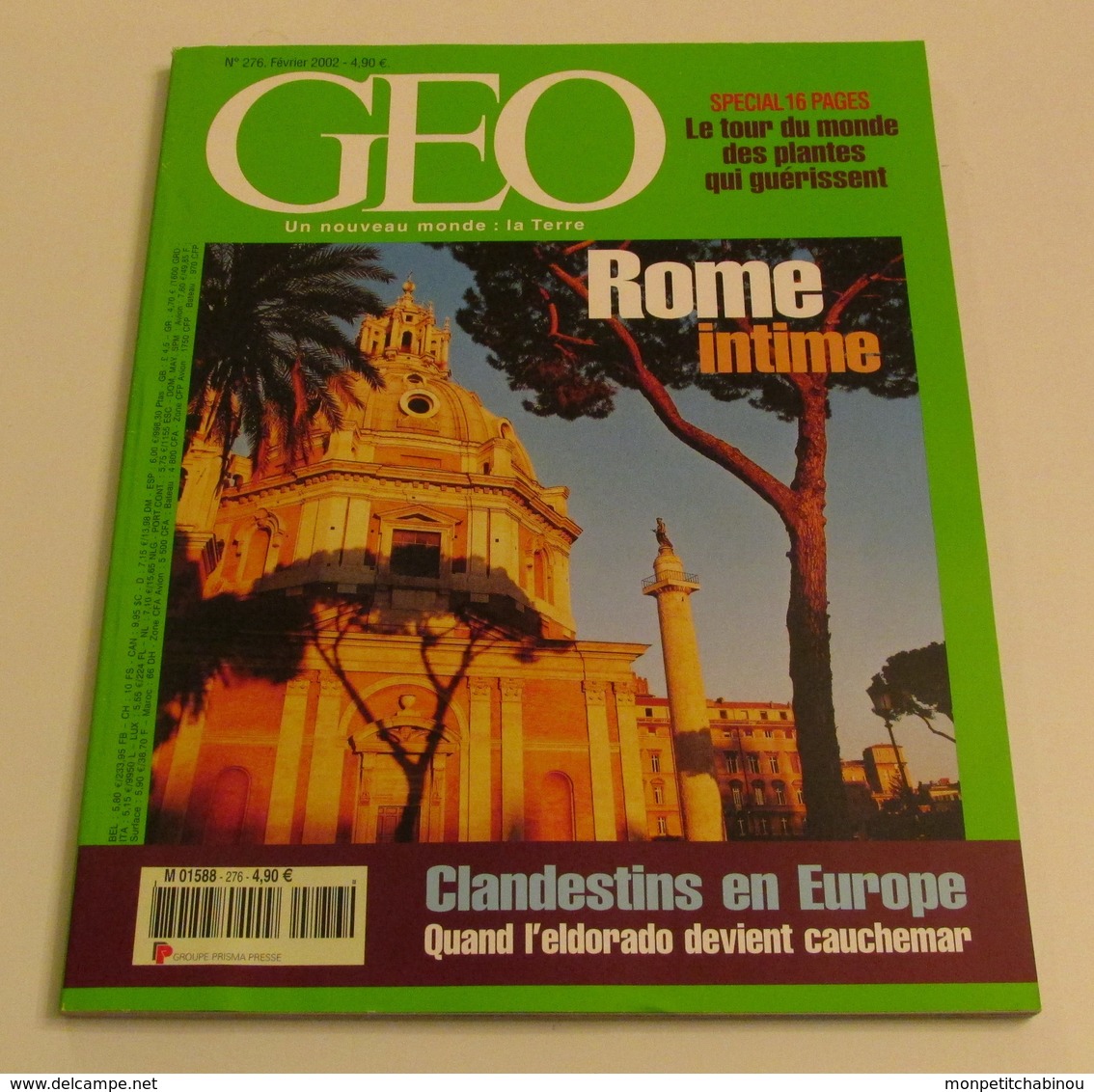 GEO N°276 (02/2002) : Rome Intime - Géographie