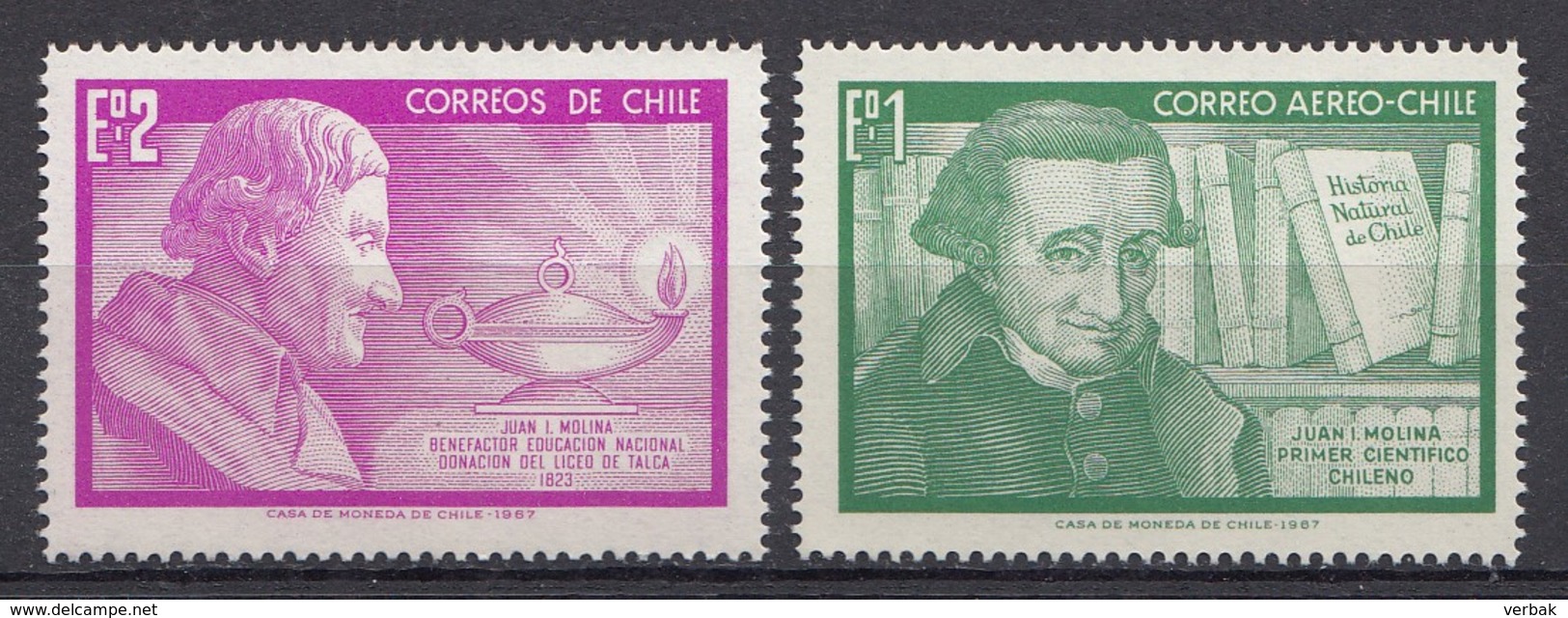 CHILI 1968  Mi.nr. 683-684 Zu Ehren Molinas  NEUF Sans CHARNIERE / MNH / POSTFRIS - Chili