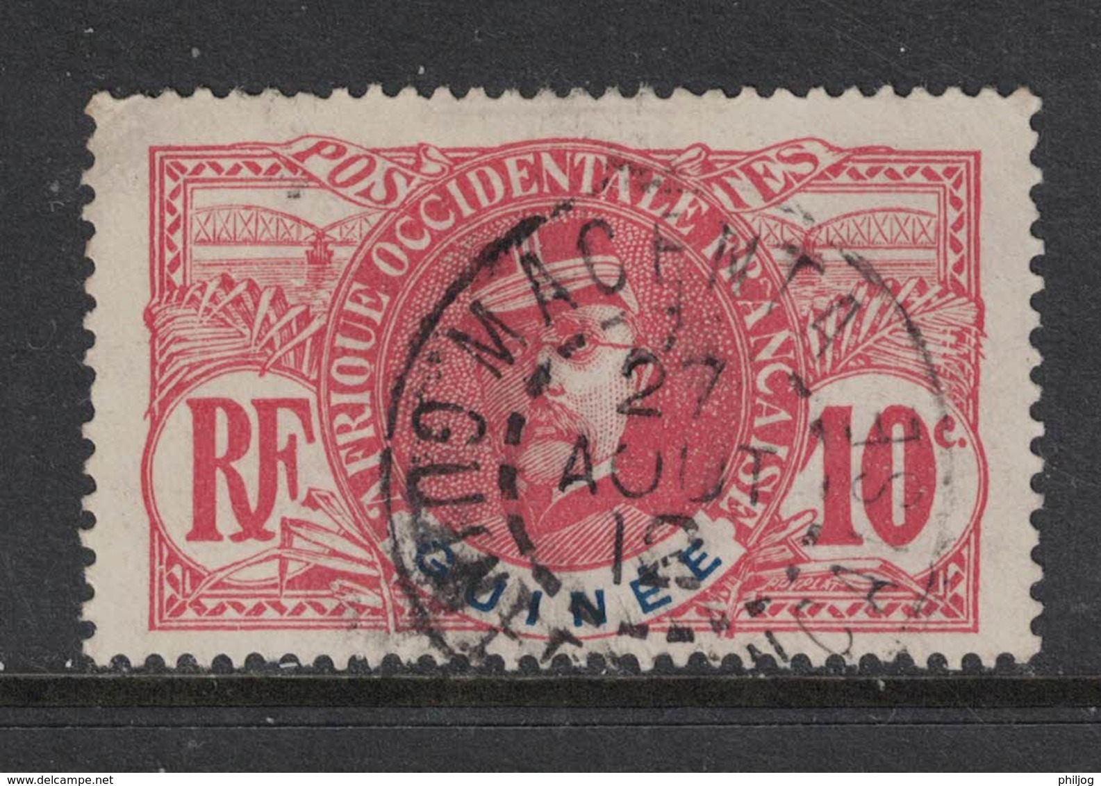 Guinée - French Guinea - Yvert 37 Oblitéré MACENTA  - Scott#37 - Gebraucht