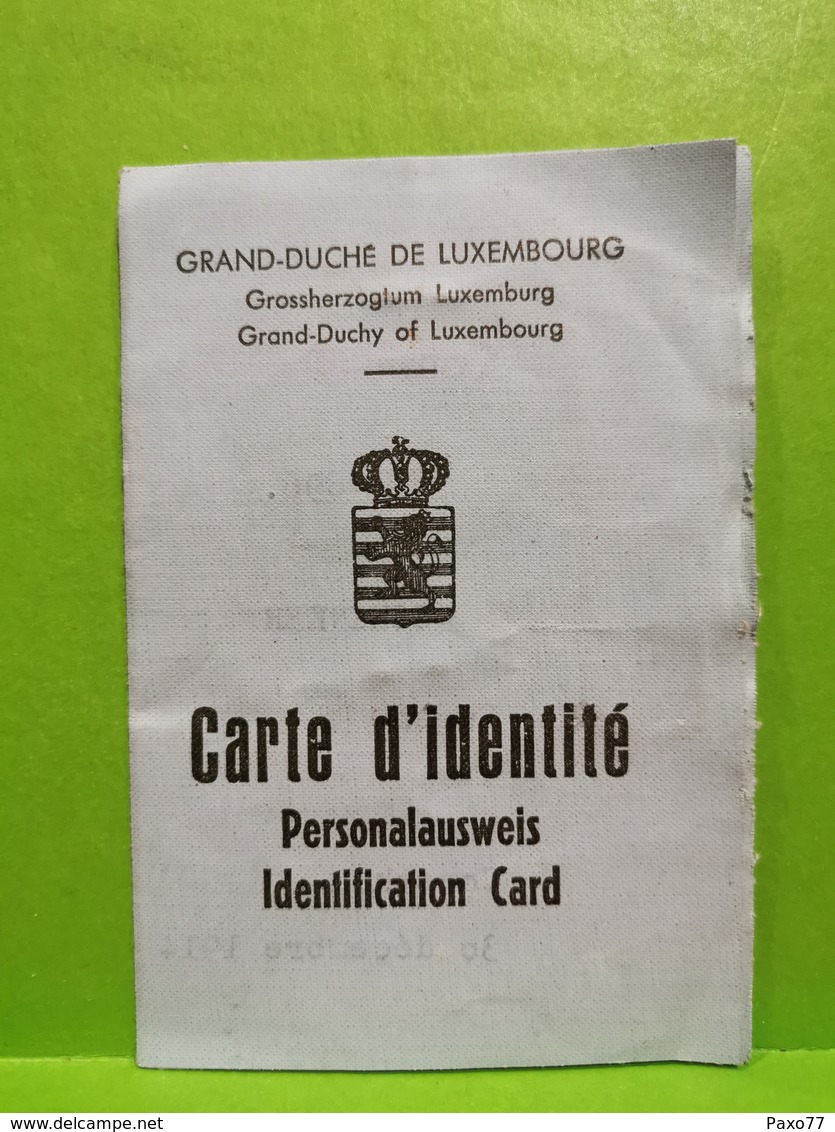 Luxembourg, Carte D'identité, Consthum 1965. Timbres Commune Consthum - Variétés & Curiosités