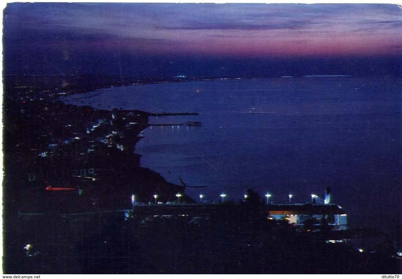 Panorama Notturno Da Gabicce - Formato Grande Viaggiata – E 15 - Rimini