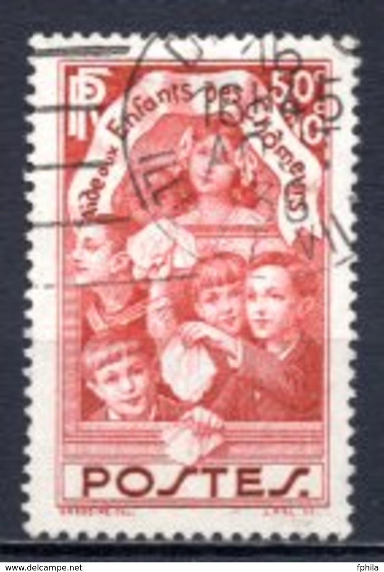 1936 FRANCE CHILDREN OF UNEMPLOYED PEOPLE MICHEL: 317 USED - Gebruikt