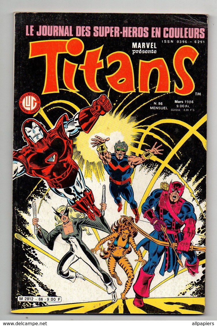 Titans N°86 La Guerre Des étoiles - Epsilon - La Vision Et La Sorcière Rouge De 1986 - Titans