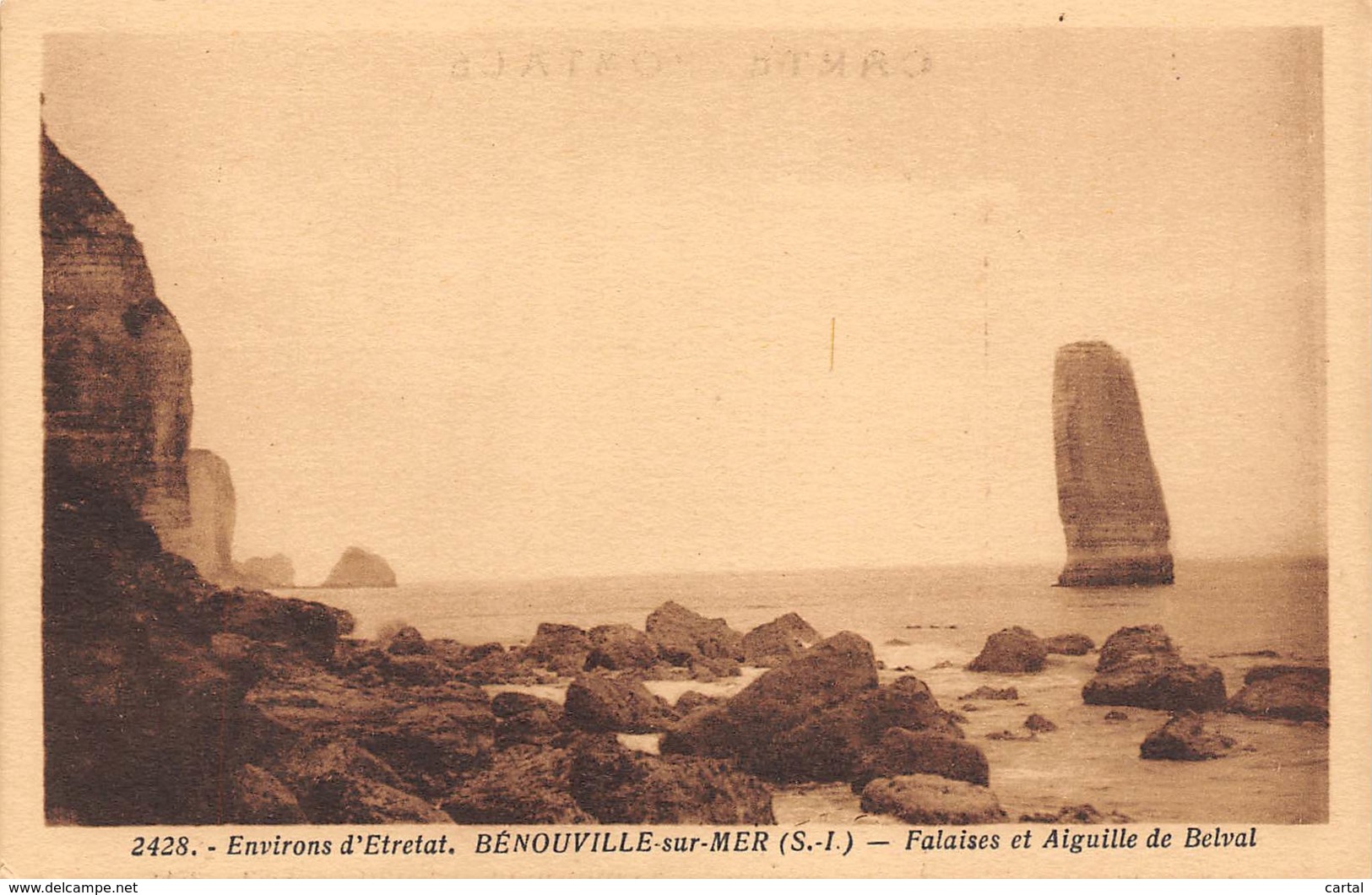 76 - Environs D'ETRETAT - BENOUVILLE-sur-MER - Falaises Et Aiguille De Belval - Etretat