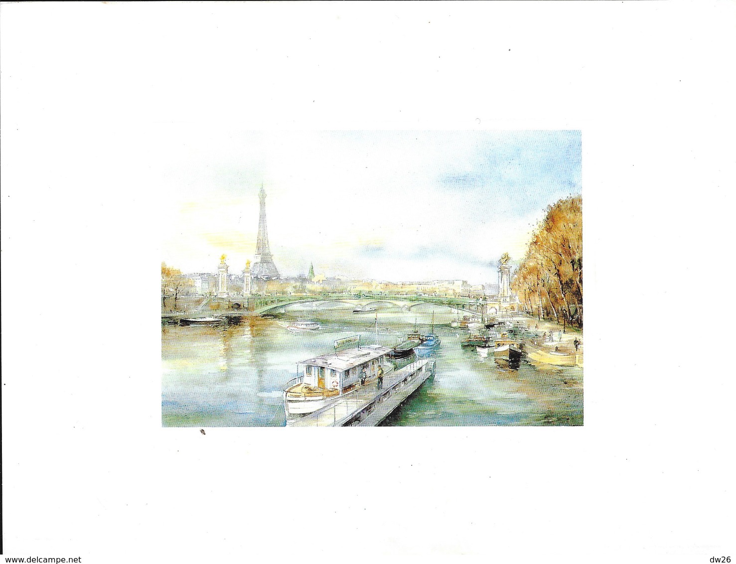 Lithographie - Paris Le Pont Alexandre III Par R. Ricart - Lutèce édition - Otros & Sin Clasificación