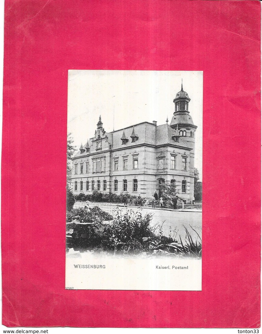 WEISSENBURG - ALLEMAGNE - CPA DOS SIMPLE RARE - Kaiserl. Postamt - VAE - - Weissenburg