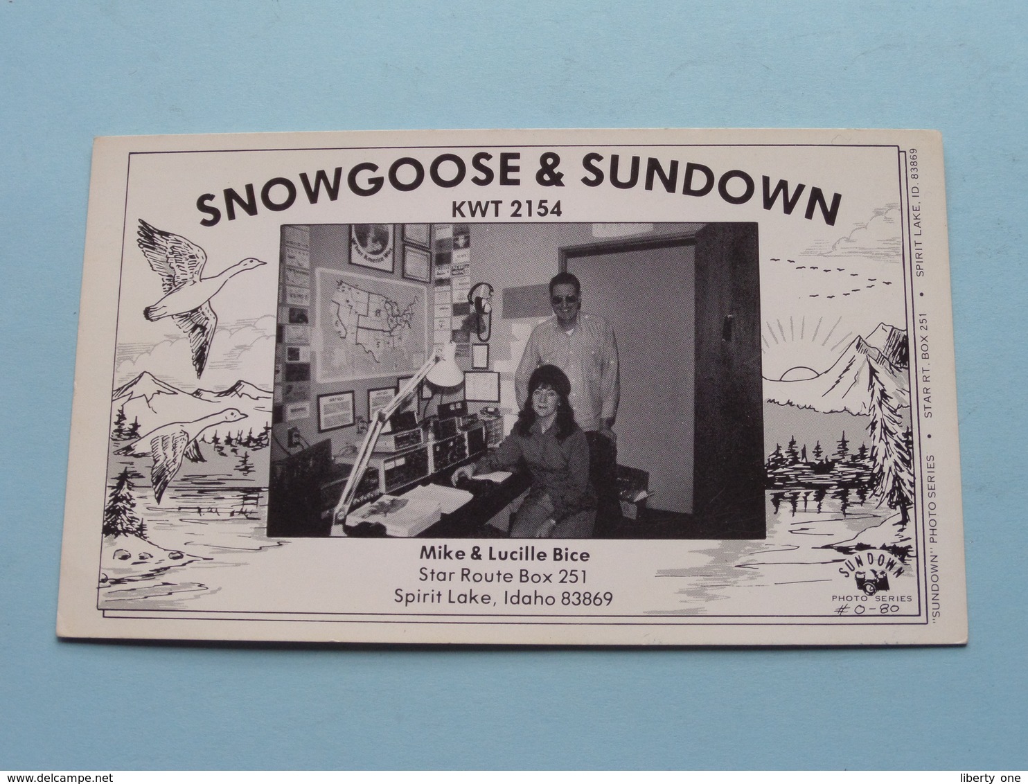 SNOWGOOSE & SUNDOWN KWT 2154 Spirit Lake IDAHO 83869 ( SUNDOWN ) Anno 19?? ( See Photos ) ! - Autres & Non Classés