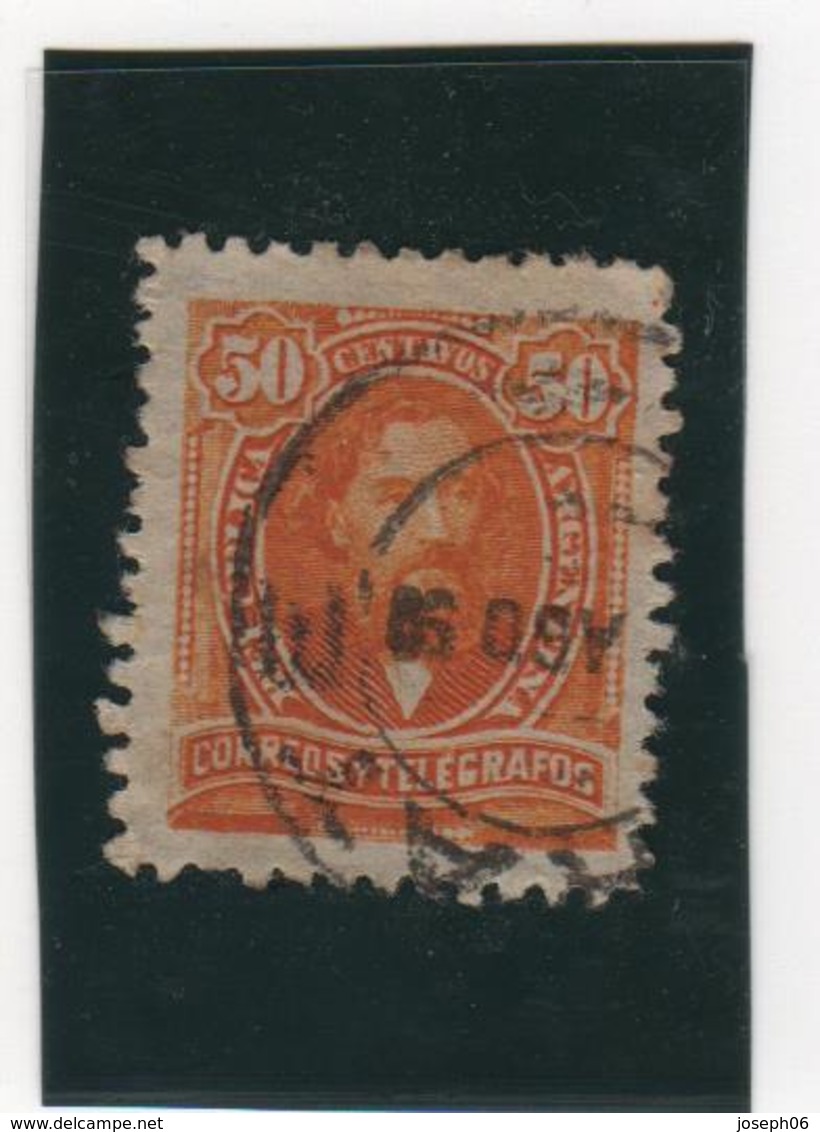 ARGENTINE       1889-91  Y. T. N° 85  Oblitéré - Télégraphes