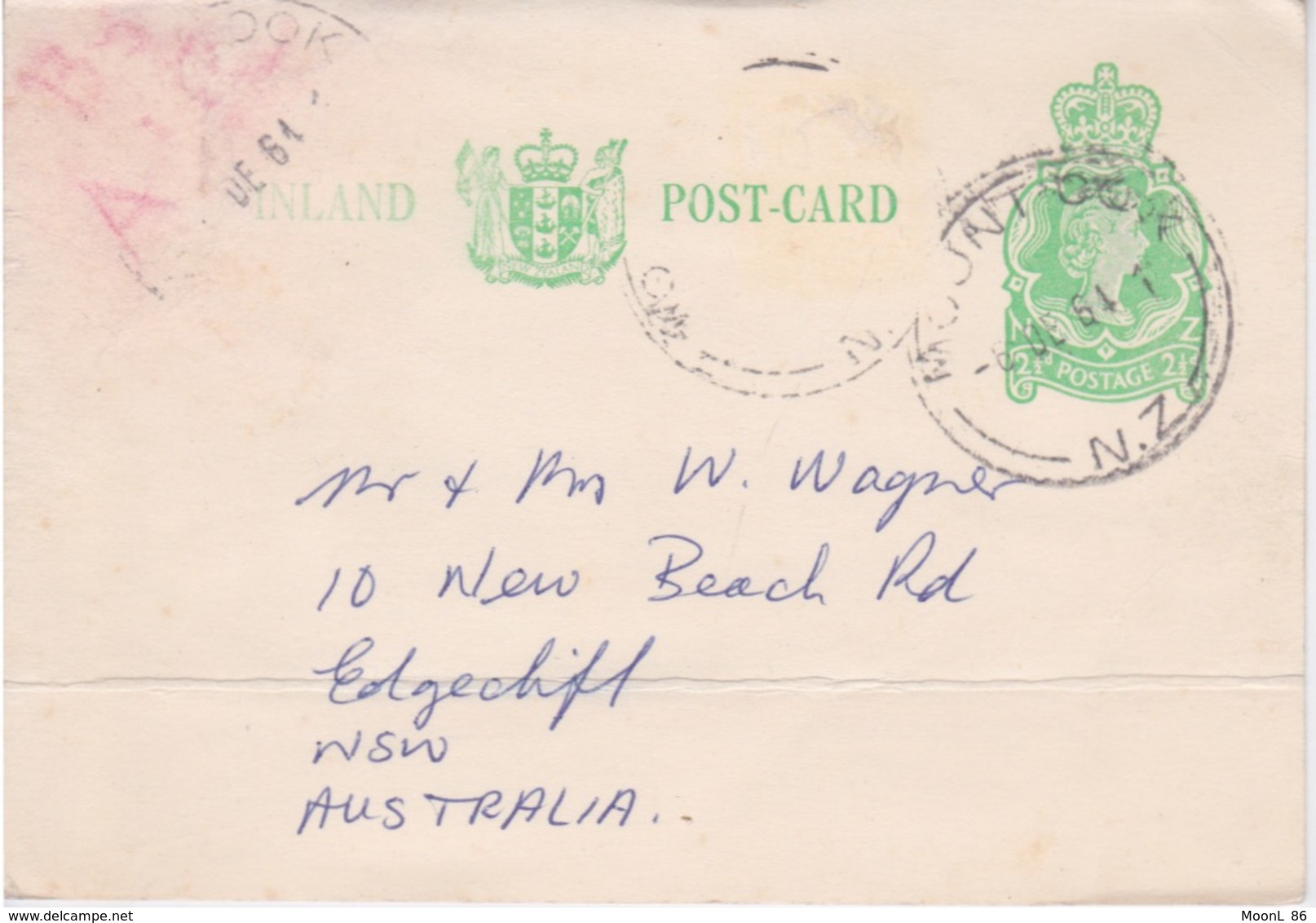 NOUVELLE ZELANDE - MARCOPHILIE ENTIER POSTAL - NZ MOUNT COOK - Postal Stationery