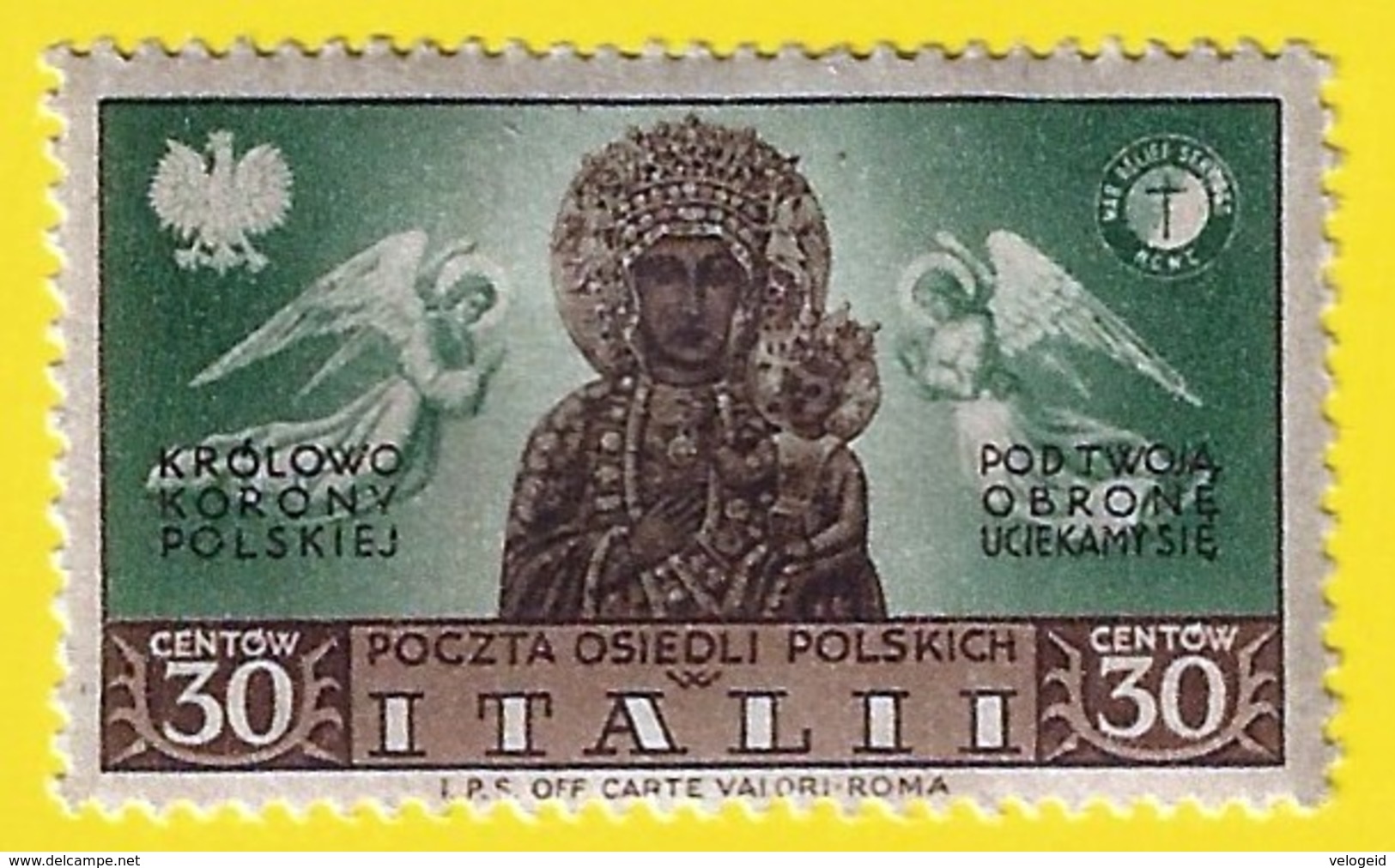 Polonia. Poland. Italii. 1948. Poland Poczta Osiedli Polskich. Polish Resettlement Corps - Otros & Sin Clasificación