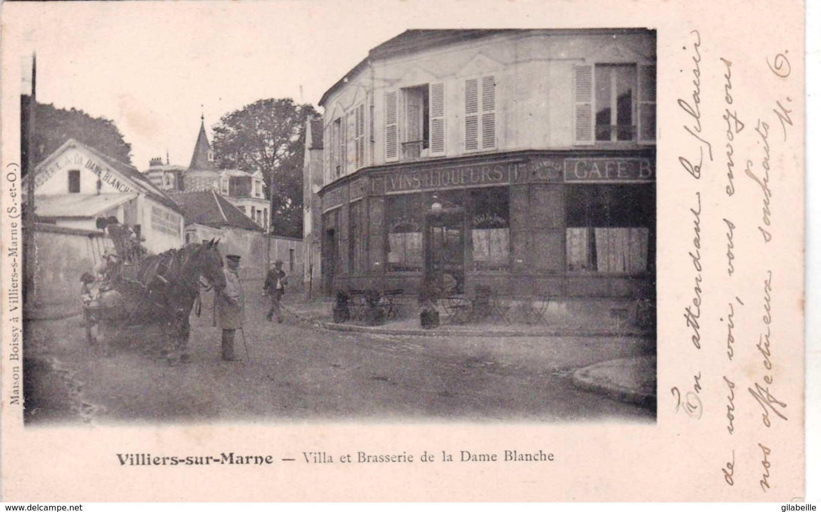 94 -  Val De Marne - VILLIERS SUR MARNE  - Villa Et Brasserie De La Dame Blanche - Villiers Sur Marne