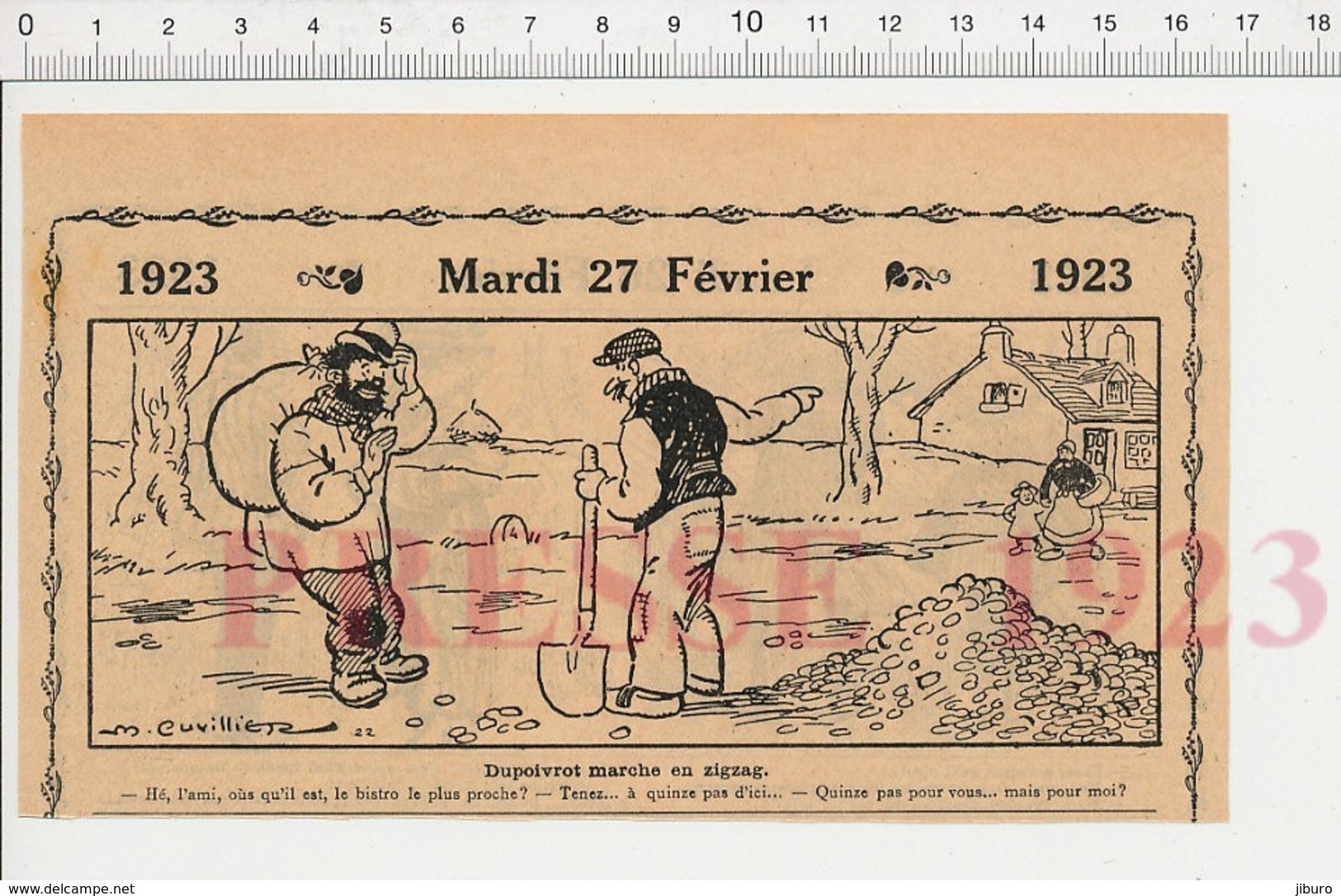 2 Scans Humour Jour De Pluie Parapluie Couverture Toits Toiture Cantonnier Village Réfection Route Pierres Ivrogne 222R1 - Non Classés