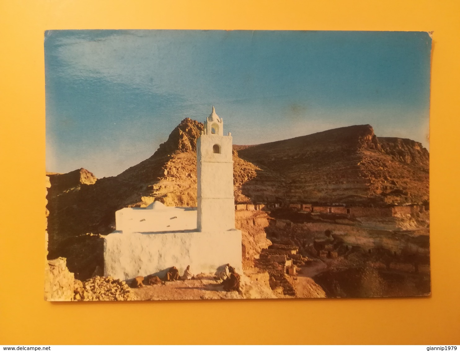 CARTOLINA POSTCARDS TUNISIA TUNISIENNE 1978 CHENINI HABITATIONS TROGLODYTES BOLLO CULTURE OBLITERE' - Tunisia