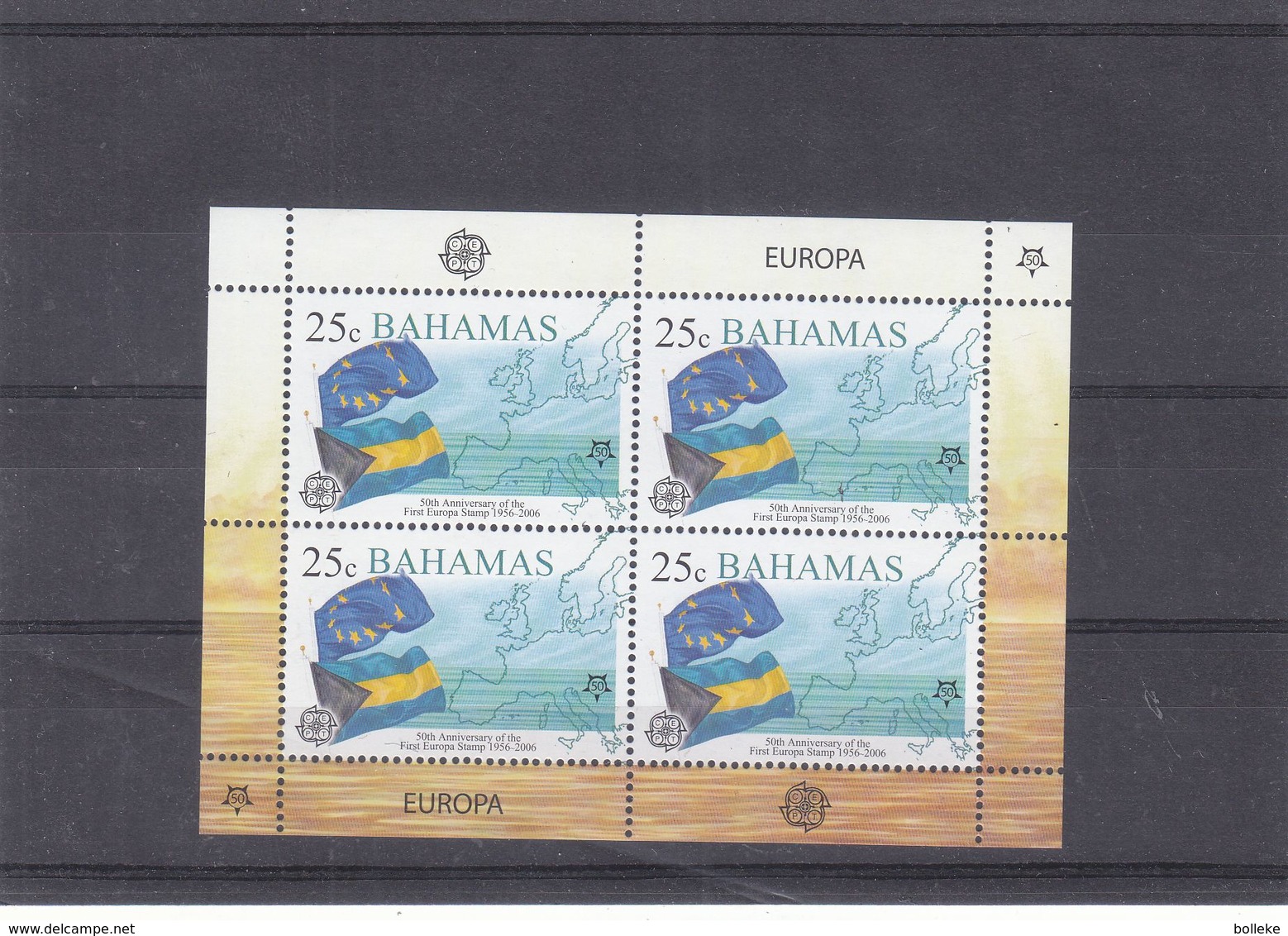 Bahamas -Yvert 1214 ** - Bloc De 4 - Idées Européennes - Drapeaux - Bahamas (1973-...)