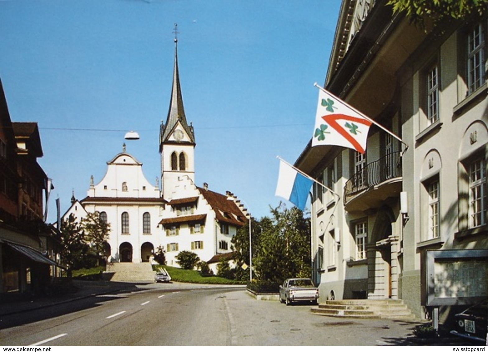 HOCHDORF Sankt-Martins-Kirche Und Rathaus Auto - Hochdorf