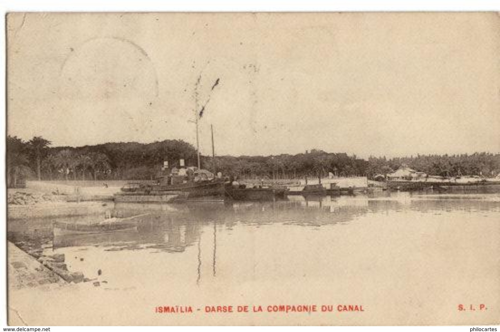 ISMAILIA  -  Darse De La Compagnie Du Canal  -  (1910) - Ed.  .S.I.P - Ismailia