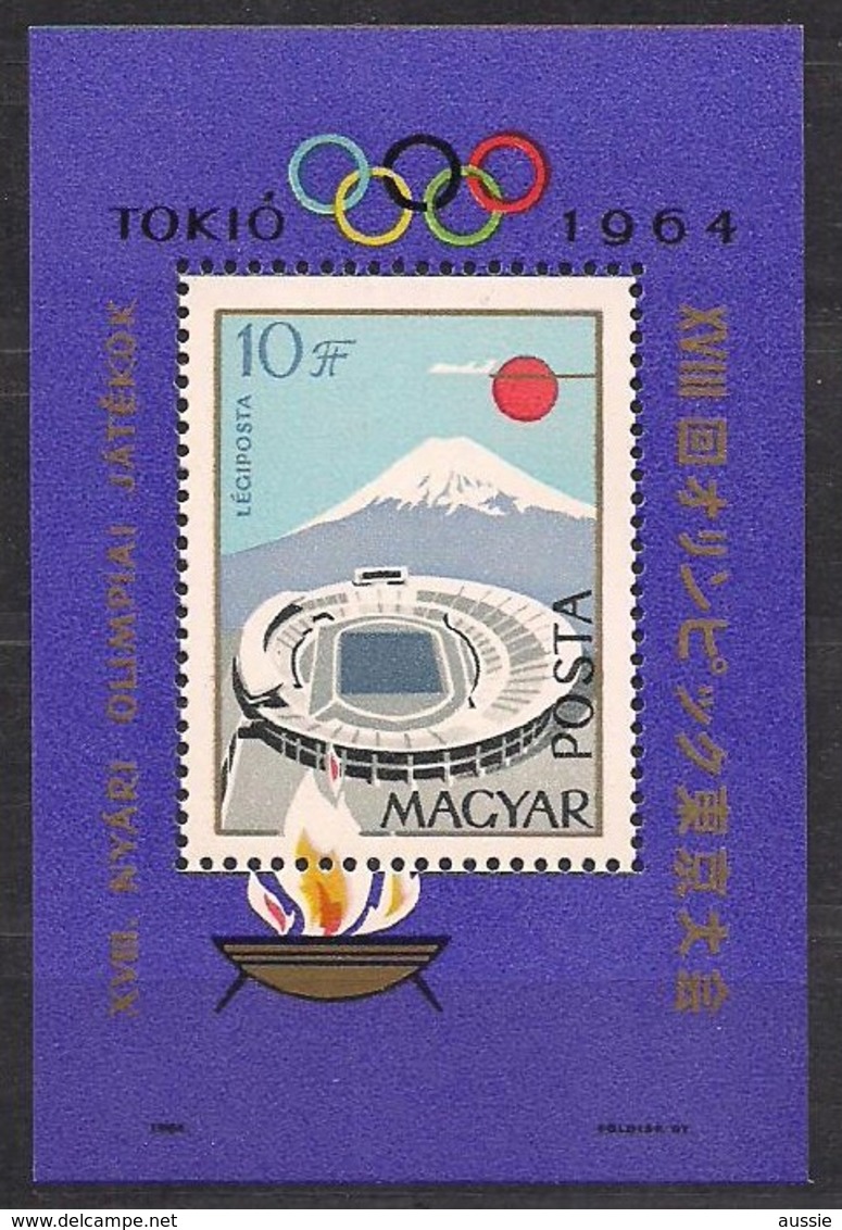 Hongrie Ungarn Hongarije 1964 Yvertn° Bloc 49 *** MNH Cote 10 Euro Tokyo Tokio - Blocs-feuillets