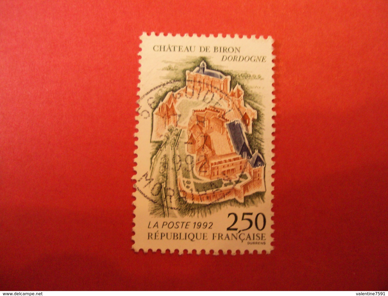 1990-1999    - Timbre Oblitéré N°  2763  " Chateau De Biron, Dordogne       "     Net 0.40  Photo  2 - Used Stamps