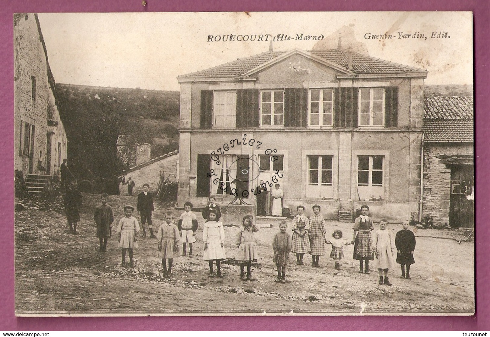 Cpa Rouecourt Animée Enfants - Autres & Non Classés