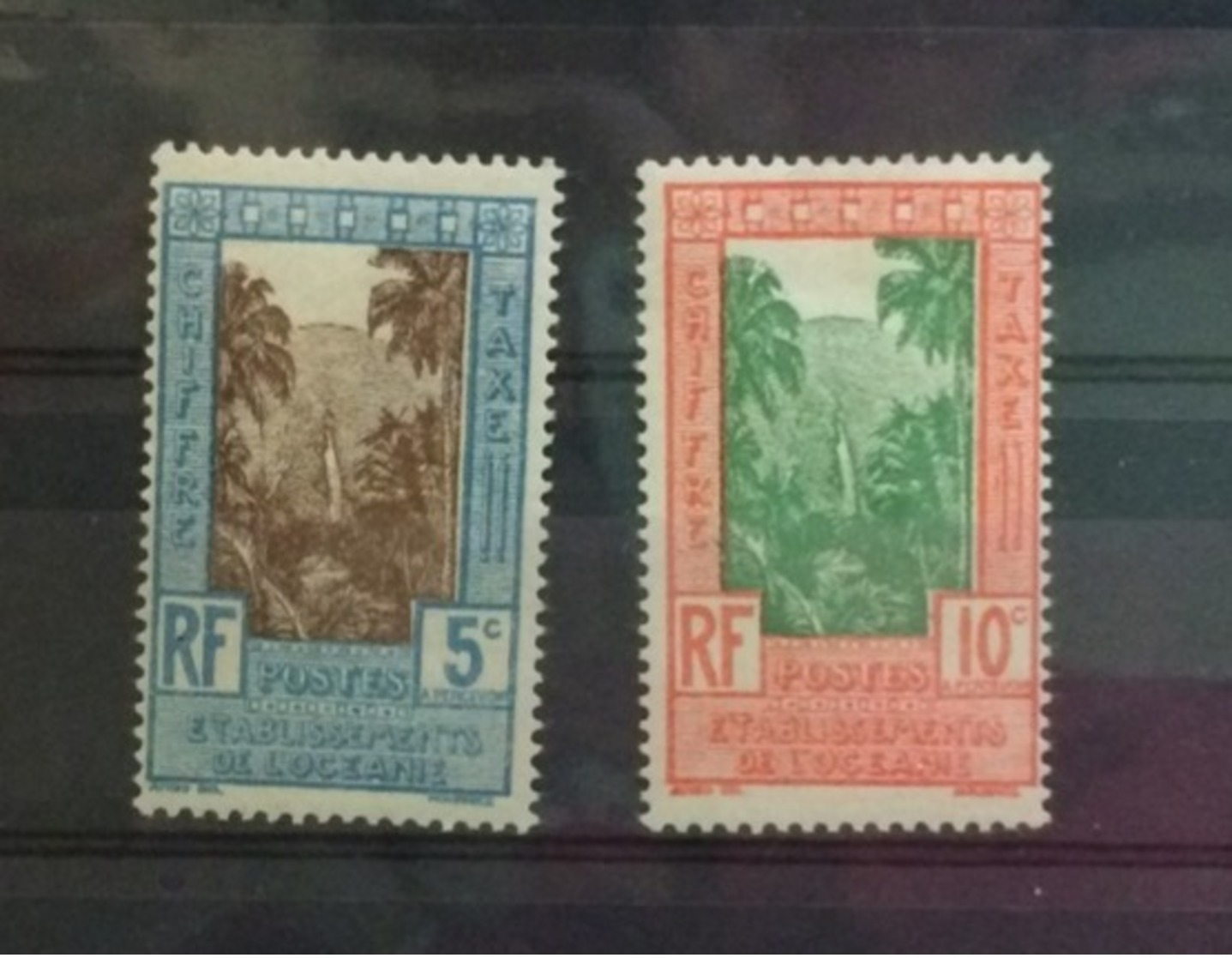 Océanie neuf avec charnière 1929 à 1946 Ets Français + poste aérienne voir photos