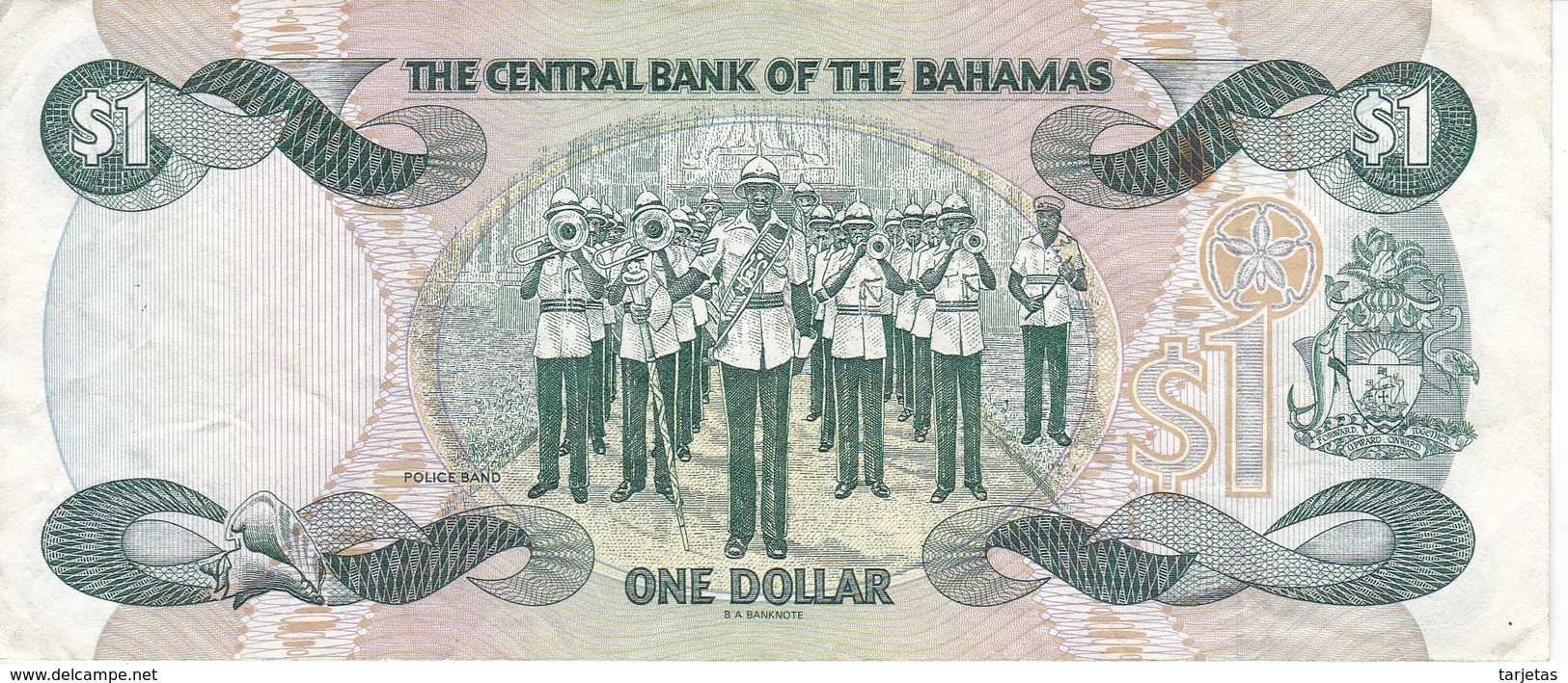 BILLETE DE BAHAMAS DE 1 DOLLAR DEL AÑO 1984  (BANKNOTE) - Bahamas