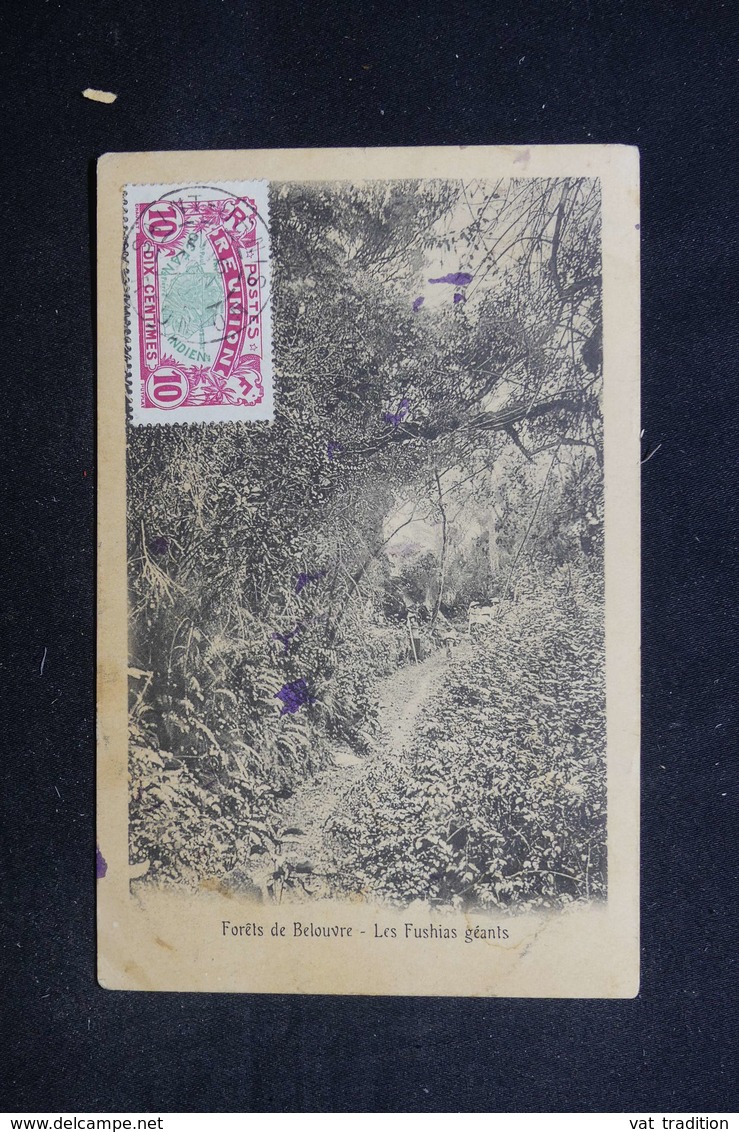 RÉUNION - Affranchissement De Saint Denis Sur Carte Postale En 1910  Pour Paris - L 52793 - Storia Postale