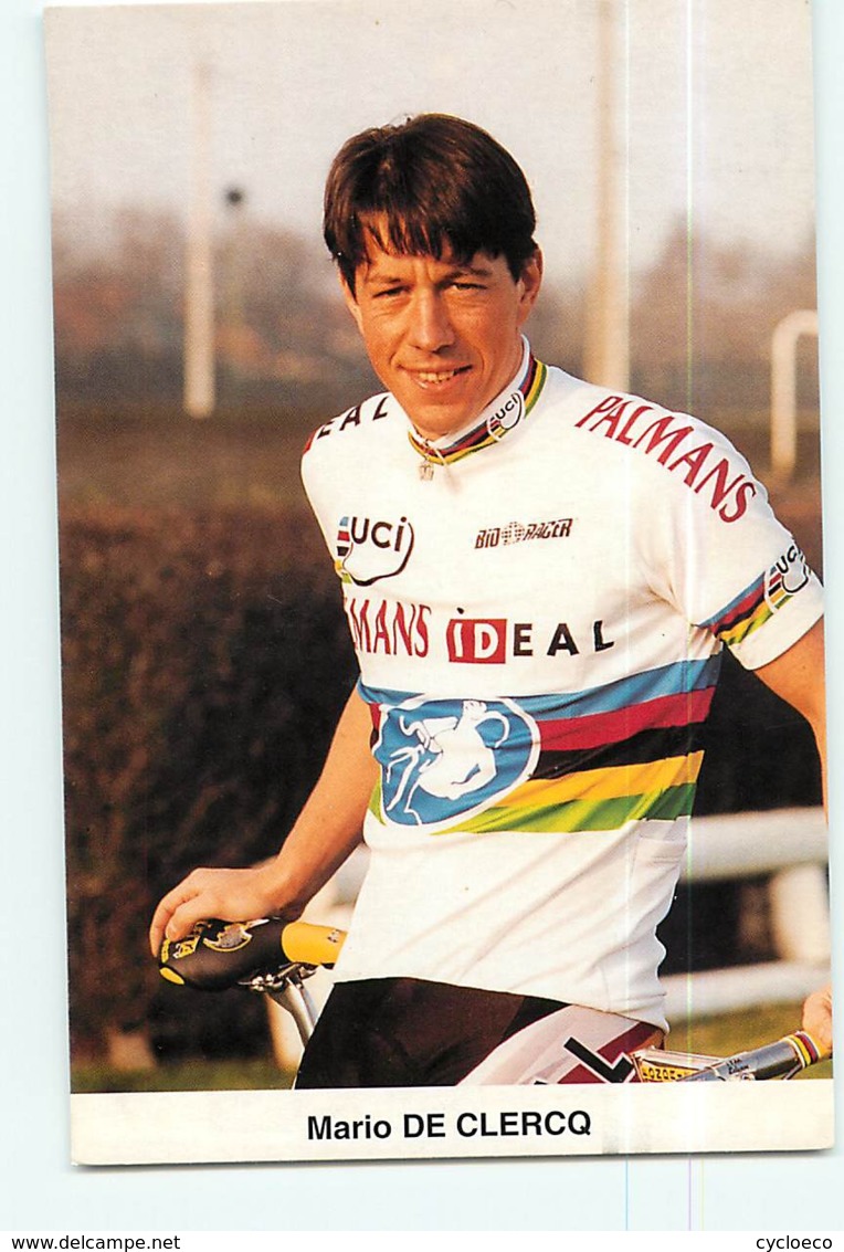 Mario DE CLERCQ, Champion Du Monde. 2 Scans. Cyclisme. Palmans Ideal - Radsport