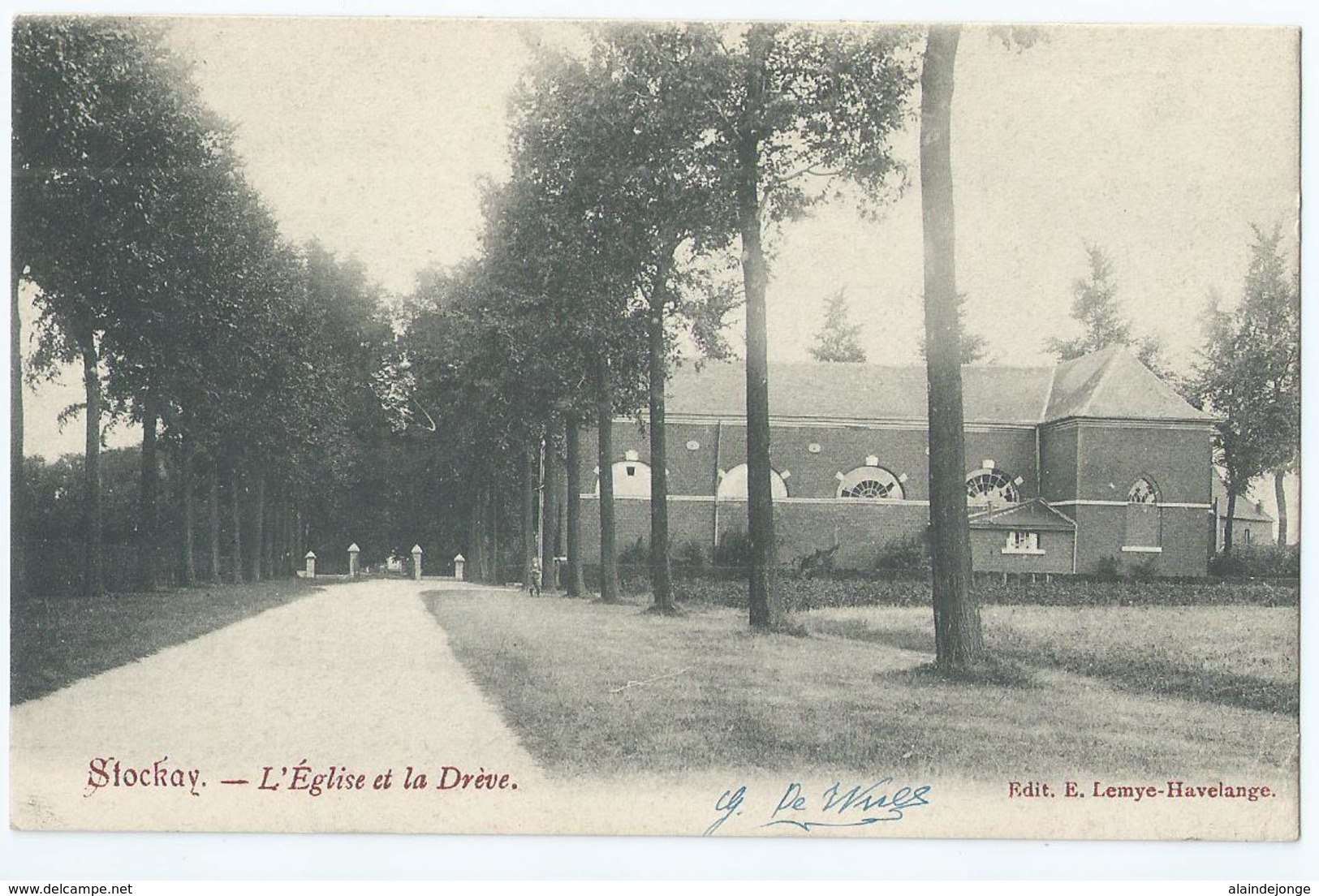 Stockay - L'Eglise Et La Drève - Edit. E. Lemye-Havelange - Saint-Georges-sur-Meuse
