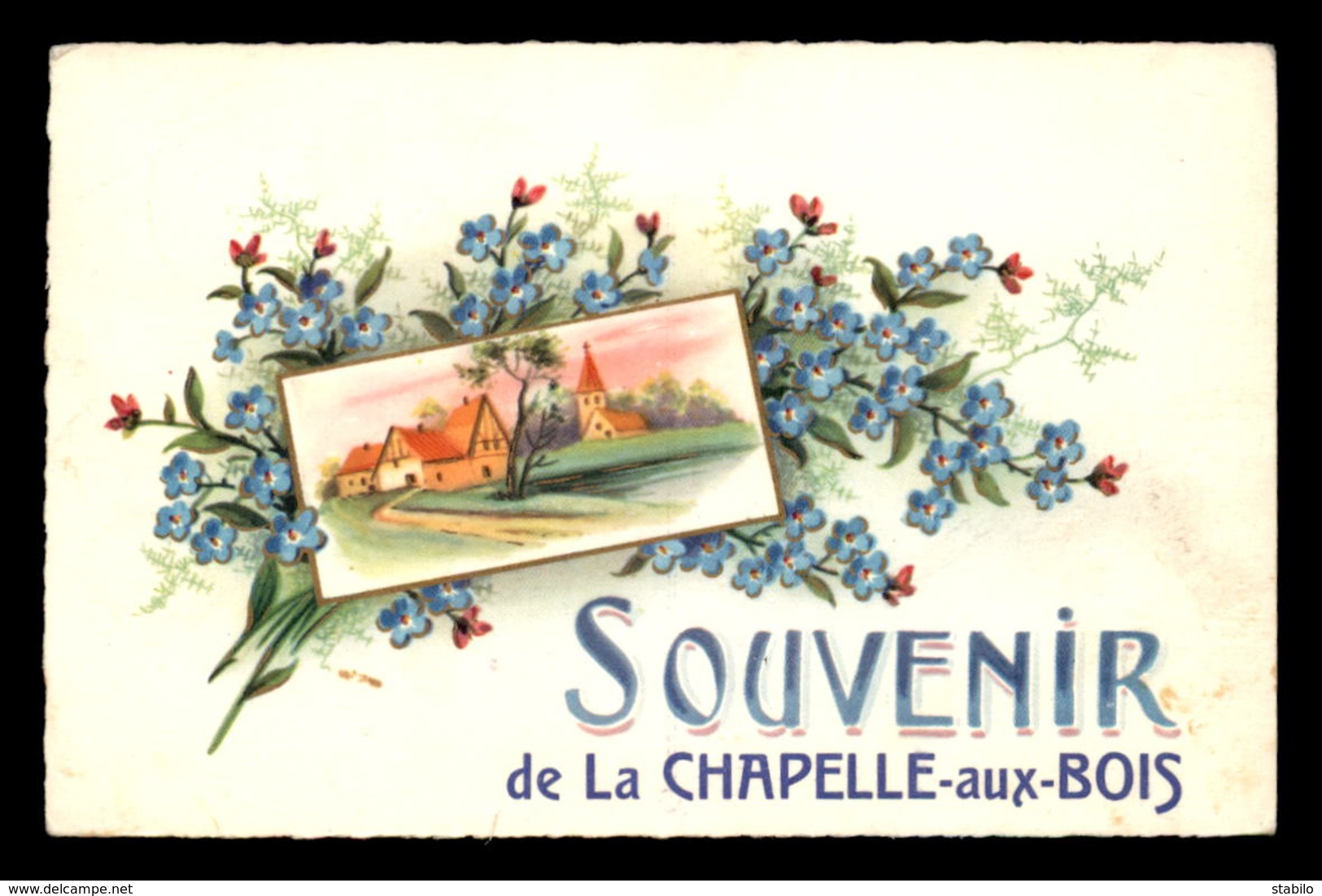 88 - LA CHAPELLE-AUX-BOIS - SOUVENIR - CARTE FANTAISIE - MYOSOTIS - Autres & Non Classés