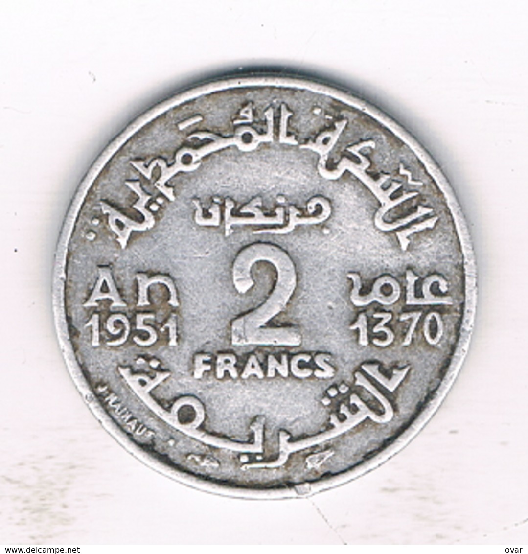 2 FRANCS 1951 MAROKKO /1096/ - Marokko