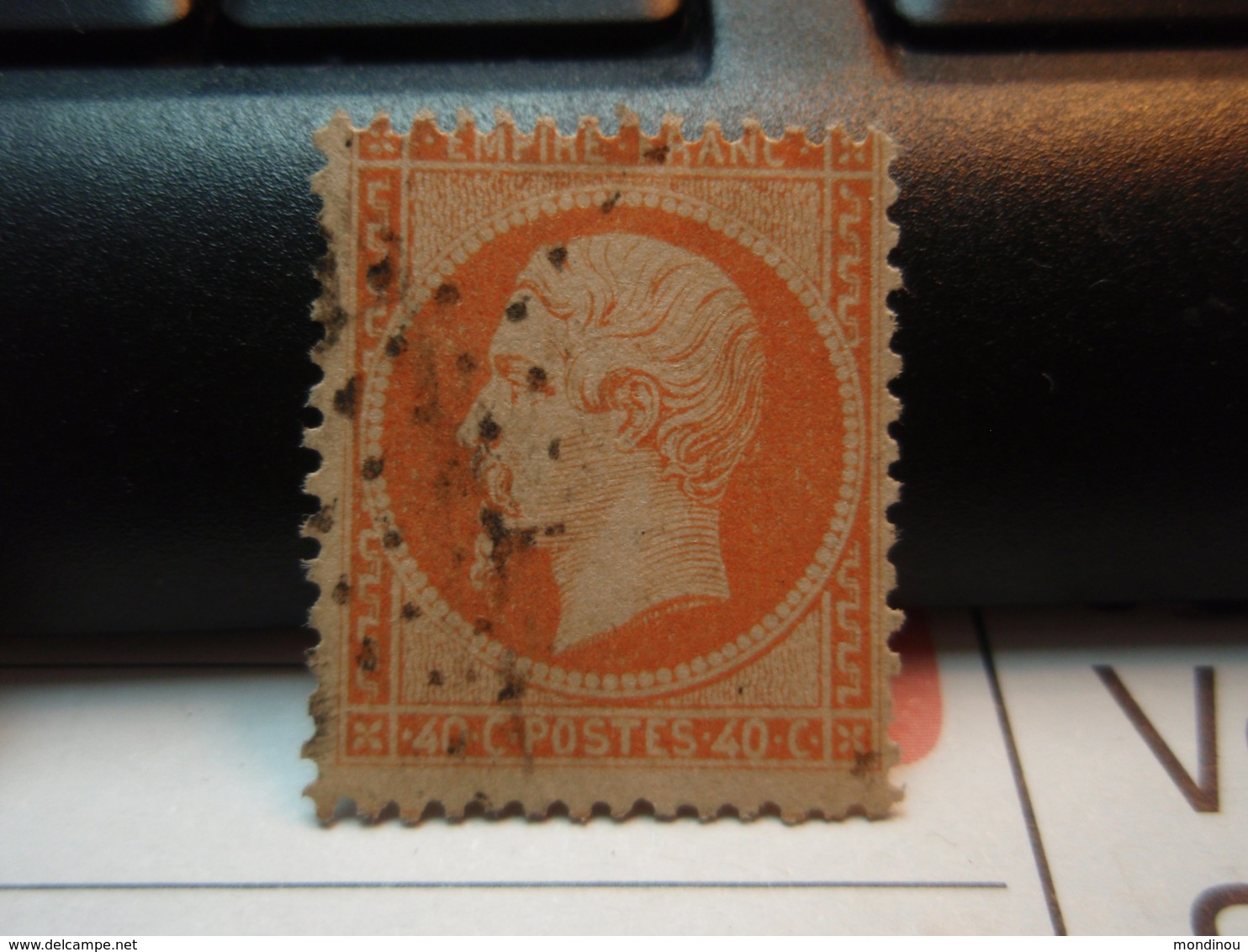 Timbre  Napoléon III Empire Franc 40 C Oblitéré - 1862 Napoléon III