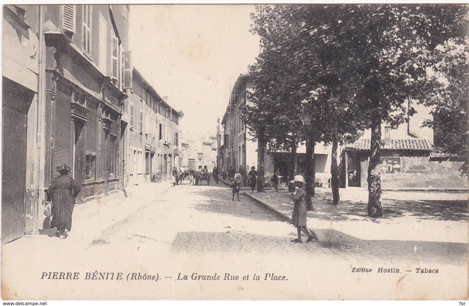 Rhone : PIERRE BENITE : La Grande Rue Et La Place ( Animation ) - Pierre Benite