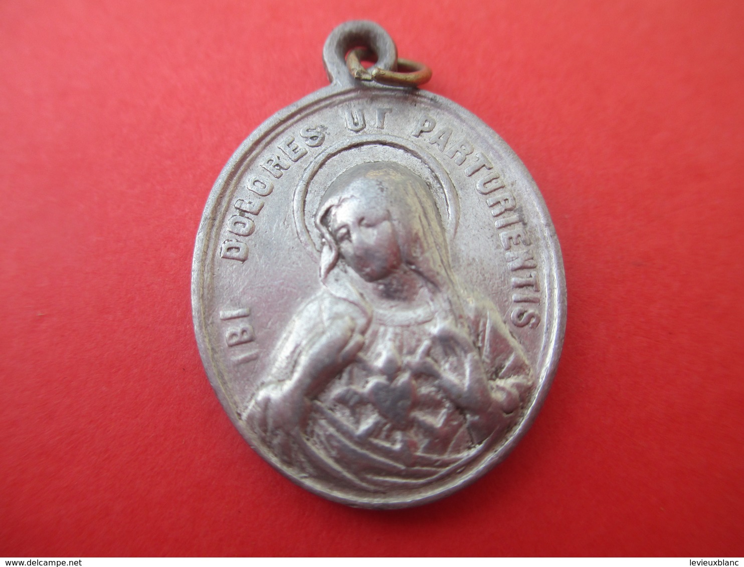 Médaille Religieuse Ancienne/ Cœur De Jésus Et Cœur De Marie/Aluminium/ Début XXéme     CAN563 - Religion & Esotérisme