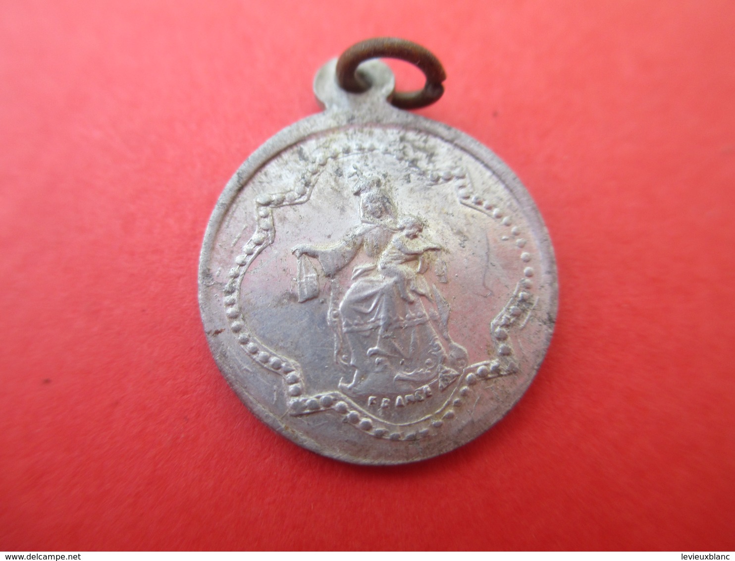 Médaille Religieuse Ancienne/ Coeur Du Christ Et Vierge à L'enfant /Aluminium/ Début XXéme     CAN565 - Religion & Esotericism