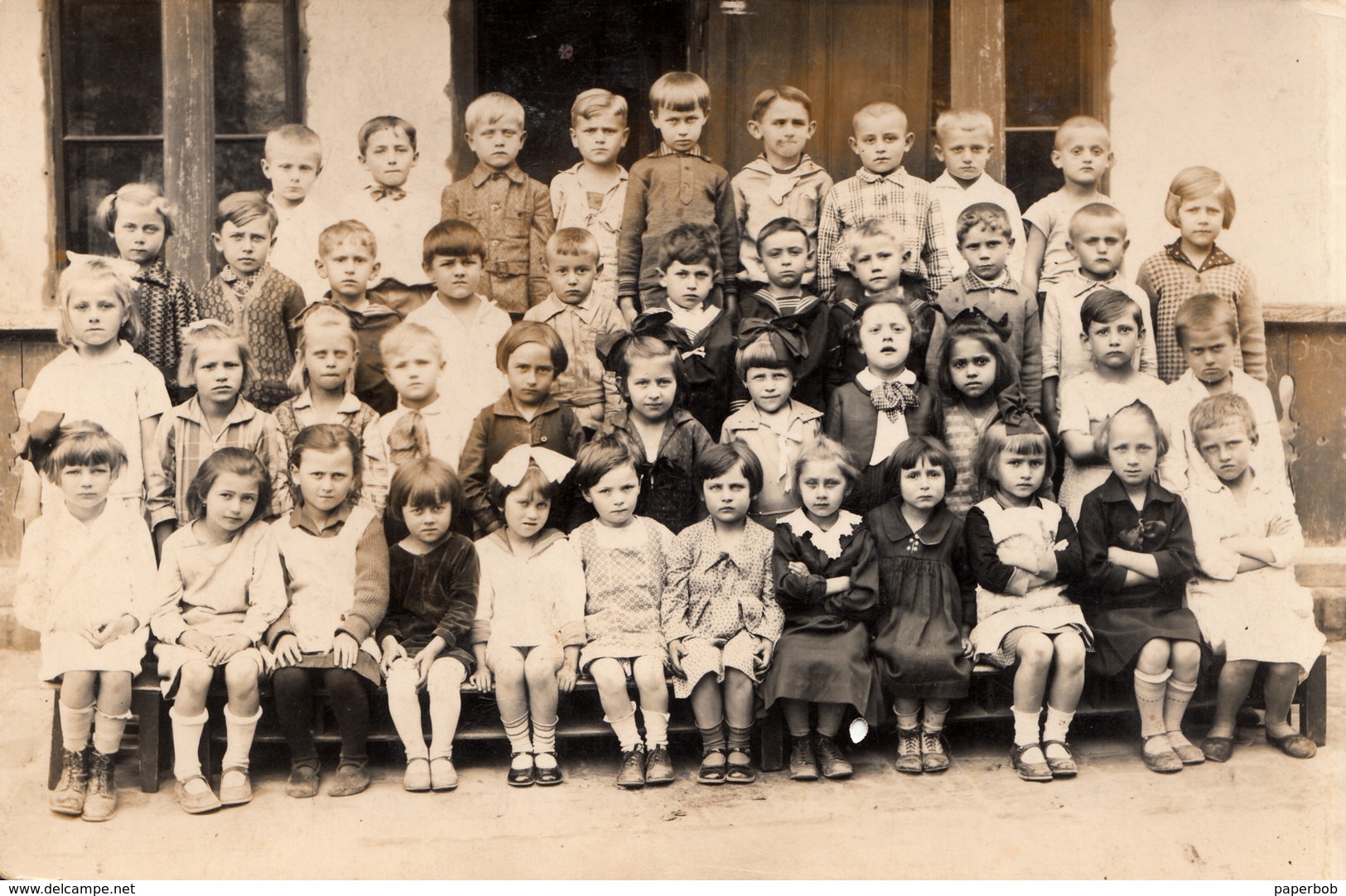 SCHOOL CHILDREN 1930th , PHOTO "HARKANY" - Personnes Anonymes