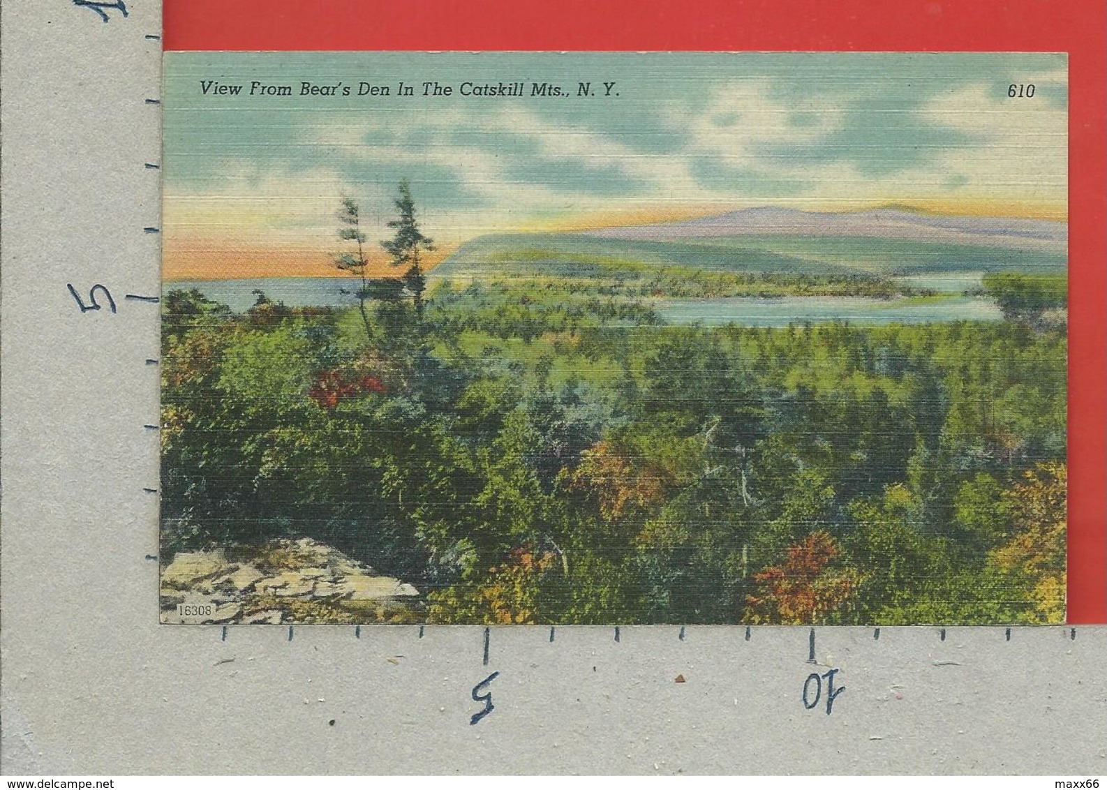 CARTOLINA VG STATI UNITI - View From Bear's Den In The Catskill Mts. - New York - 9 X 14 - 1948 PER LA FRANCIA - Catskills