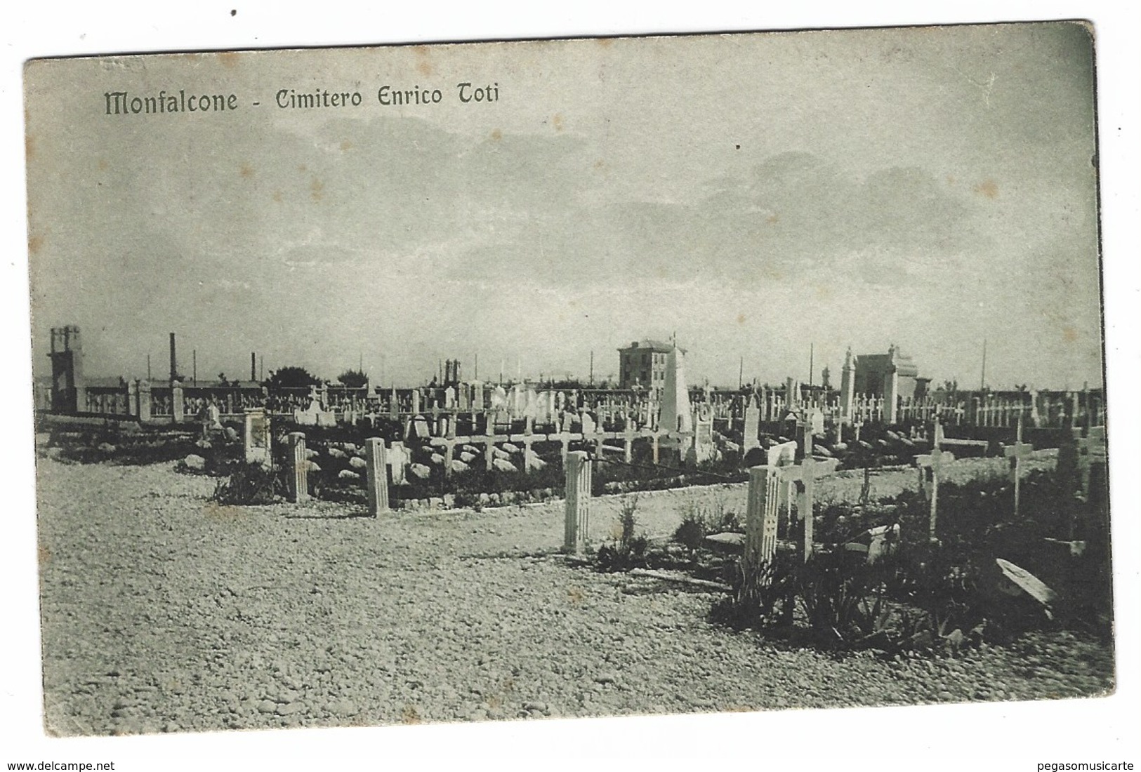 3244 - MONFALCONE CIMITERO ENRICO TOTI GORIZIA 1920 CIRCA - Altri & Non Classificati