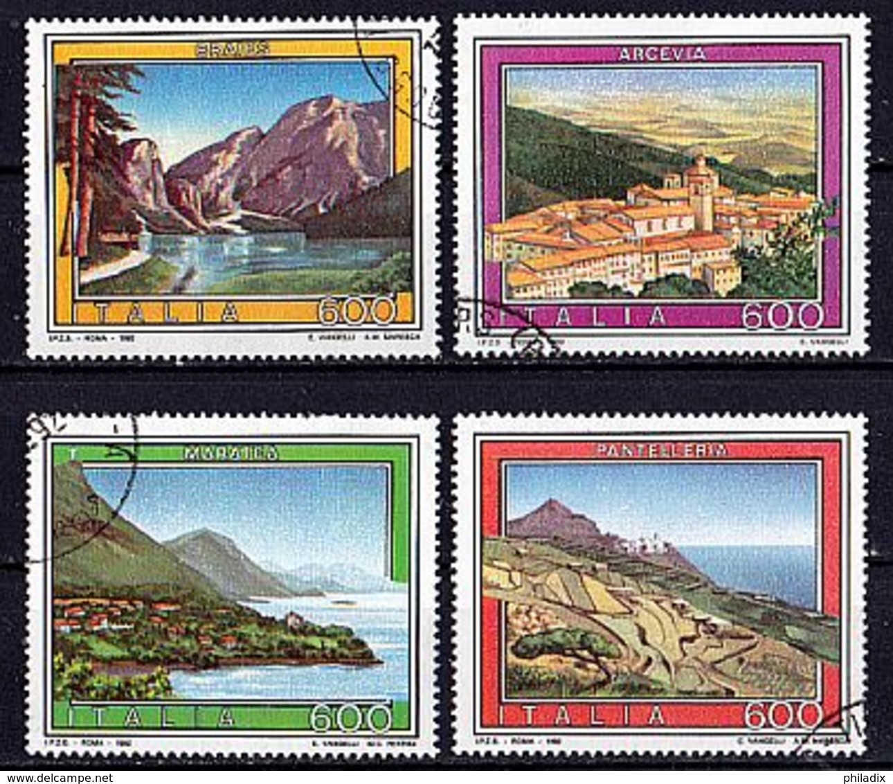 (2214-2217) Italien 1992 Tourist Publicity - Paintings O Used/gestempelt (A-8-5) - 1991-00: Gebraucht