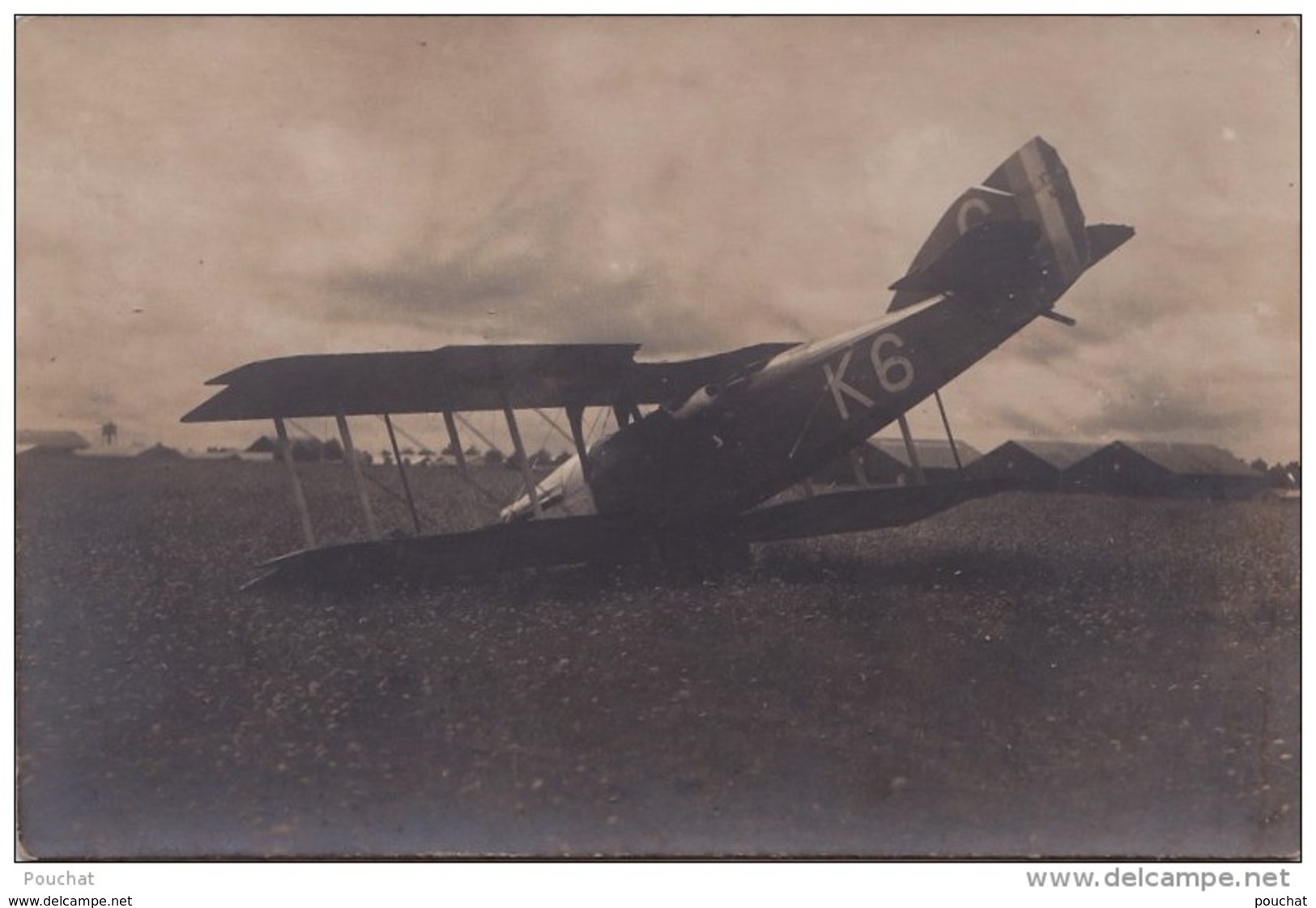 IS24-  AVIATION - CARTE PHOTO - ACCIDENT D'AVION POTEZ  K6   - (N°1 - 2 SCANS) - 1919-1938: Entre Guerres