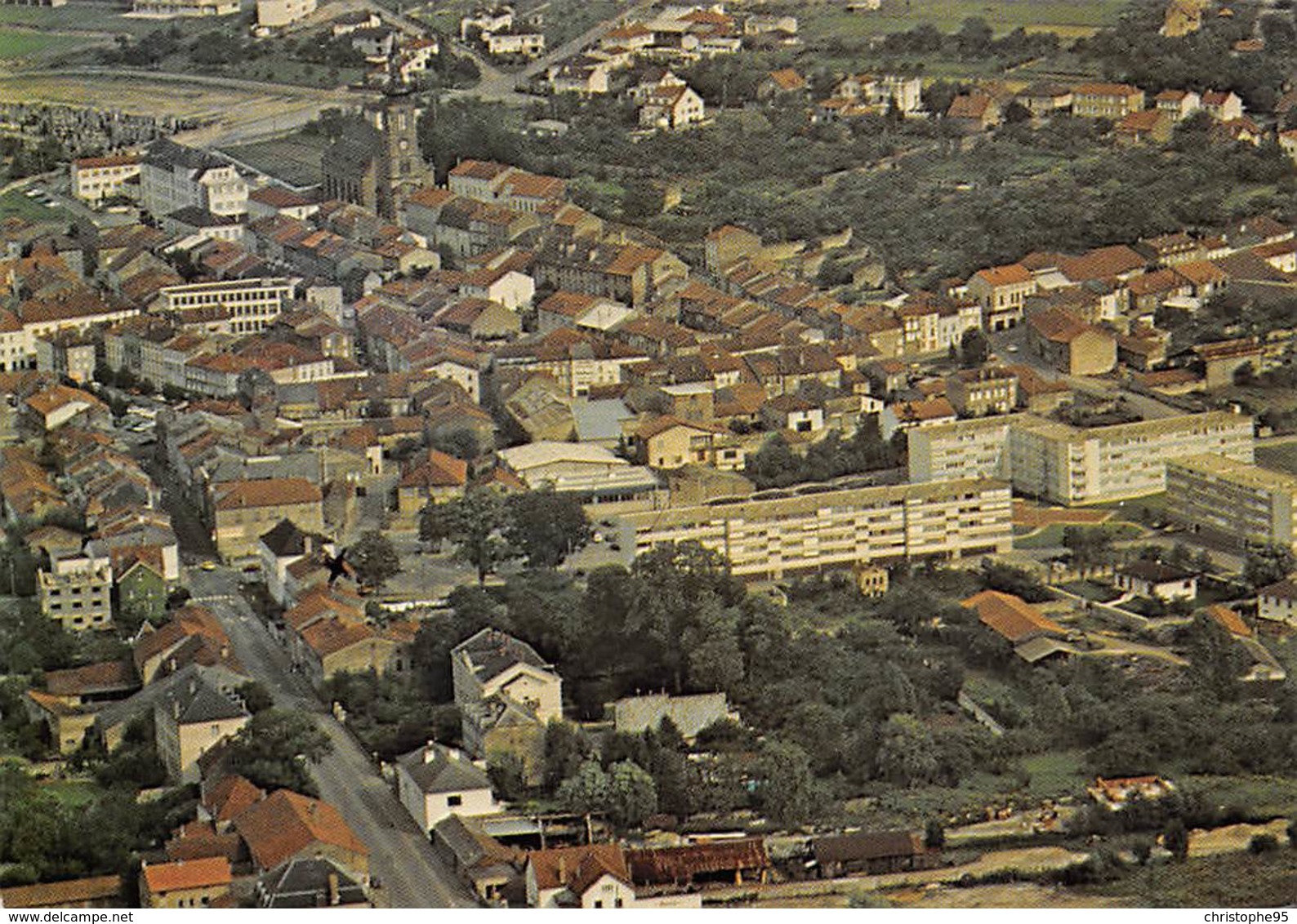 57 .n° 21280 . Boulay Moselle .vue Generale Aerienne . Cpsm .10.5 X 15cm . - Boulay Moselle