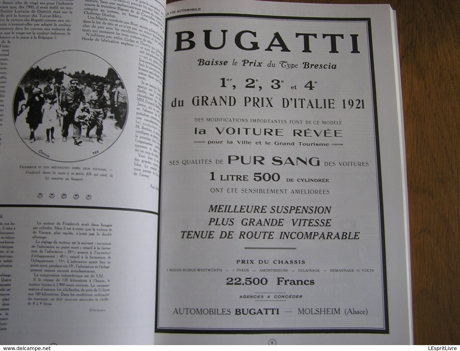 1920 1940 BUGATTI EN COURSE Régionalisme Molsheim Alsace France Automobile Grand Prix Monaco 24 H Le Mans Miramas Auto