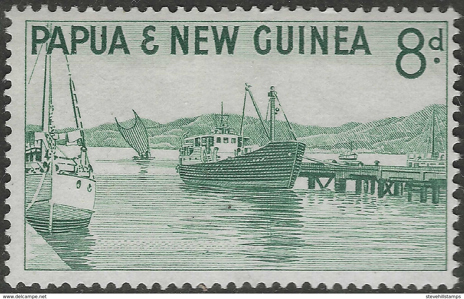 Papua New Guinea. 1963 Definitives. 8d MH. SG 47 - Papua New Guinea