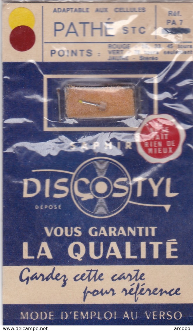 PATHE SAPHIR STC DISCOSTYL, Adaptable Aux Cellules - Accessoires, Pochettes & Cartons