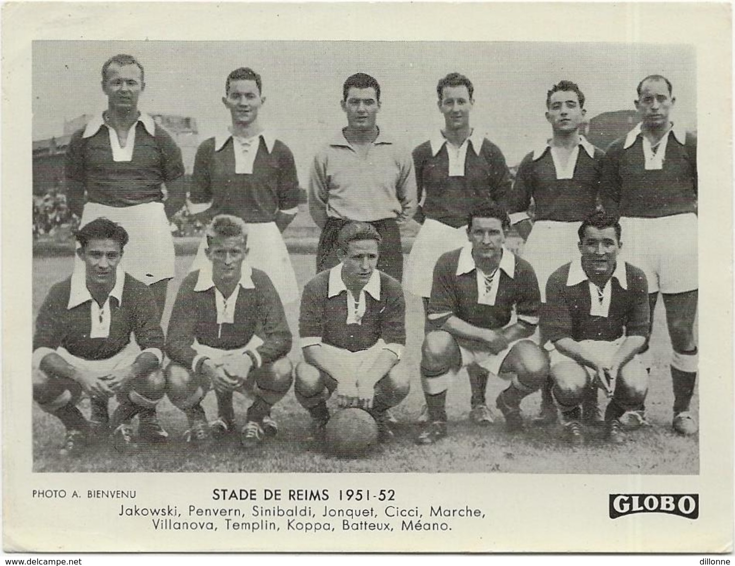 EQUIPE Du STADE De REIMS  1951/52  Et  FRANCE  YOUGOSLAVIE    2 PHOTOS    Format  12/9 - Soccer