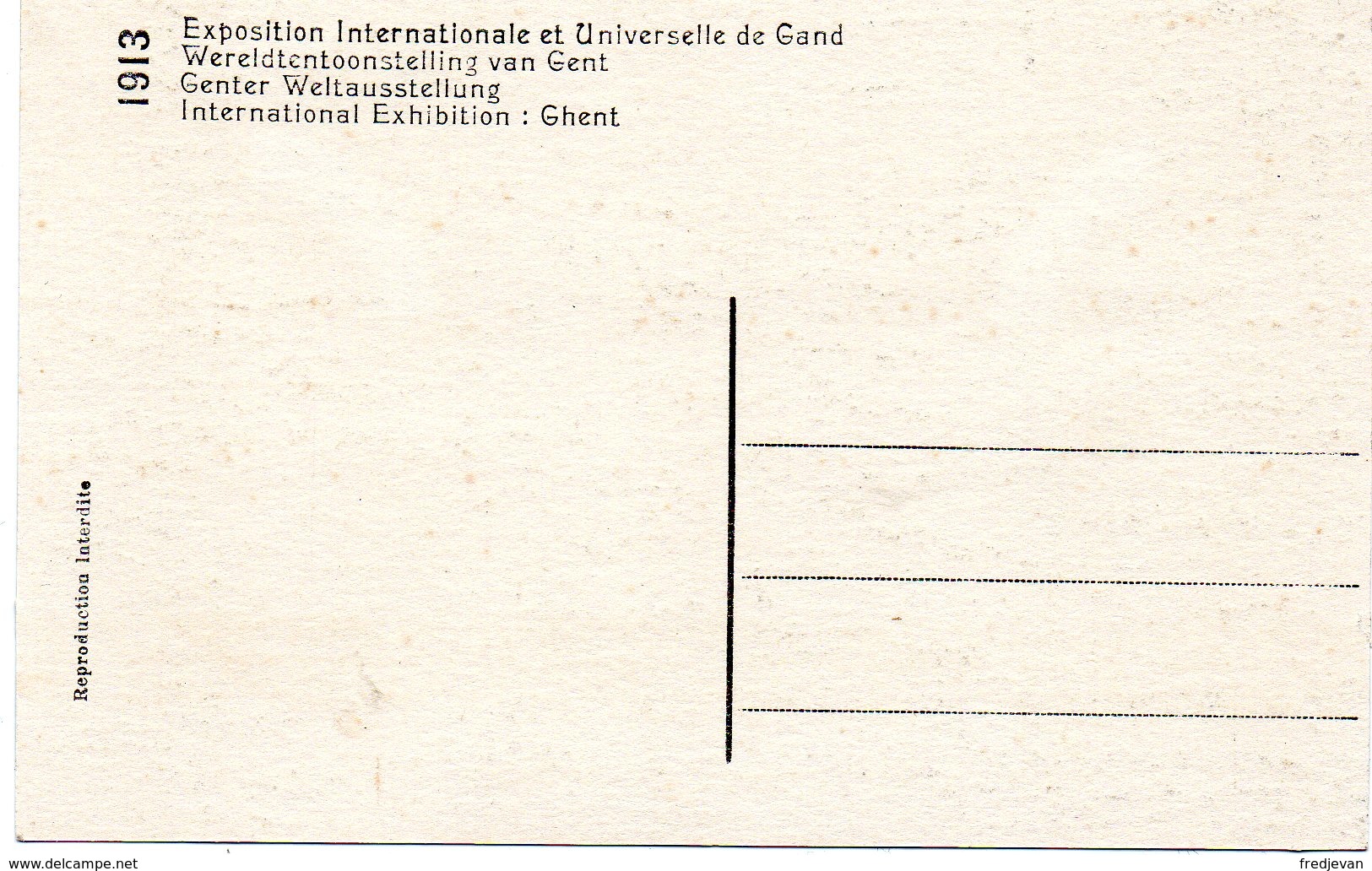 Gand / Gent - Exposition Universelle Et Universelle De Gand 1913 / Ingang Van Het Oud Vlanderen - Gent